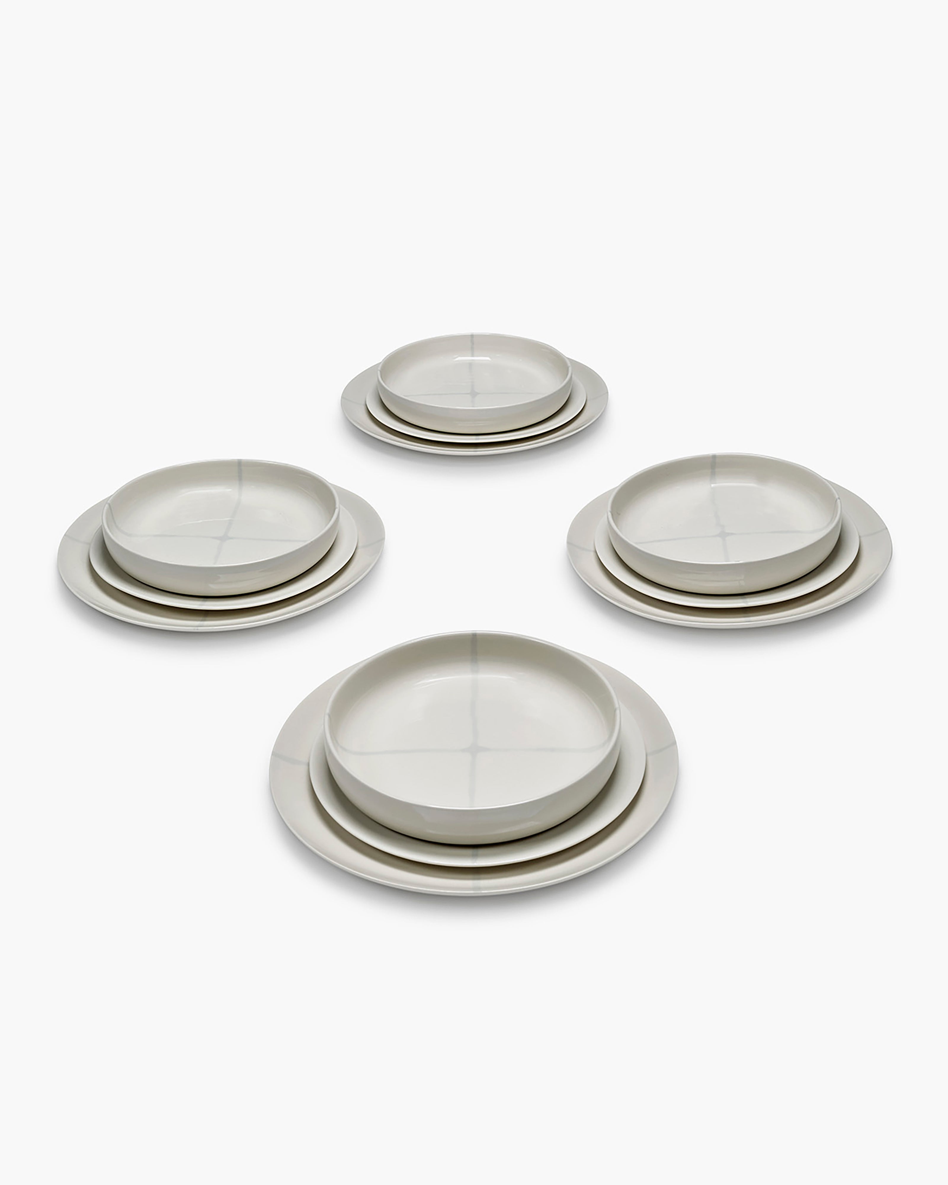 【sera】 Dinner Set 12 pieces salt zuma – SERAX