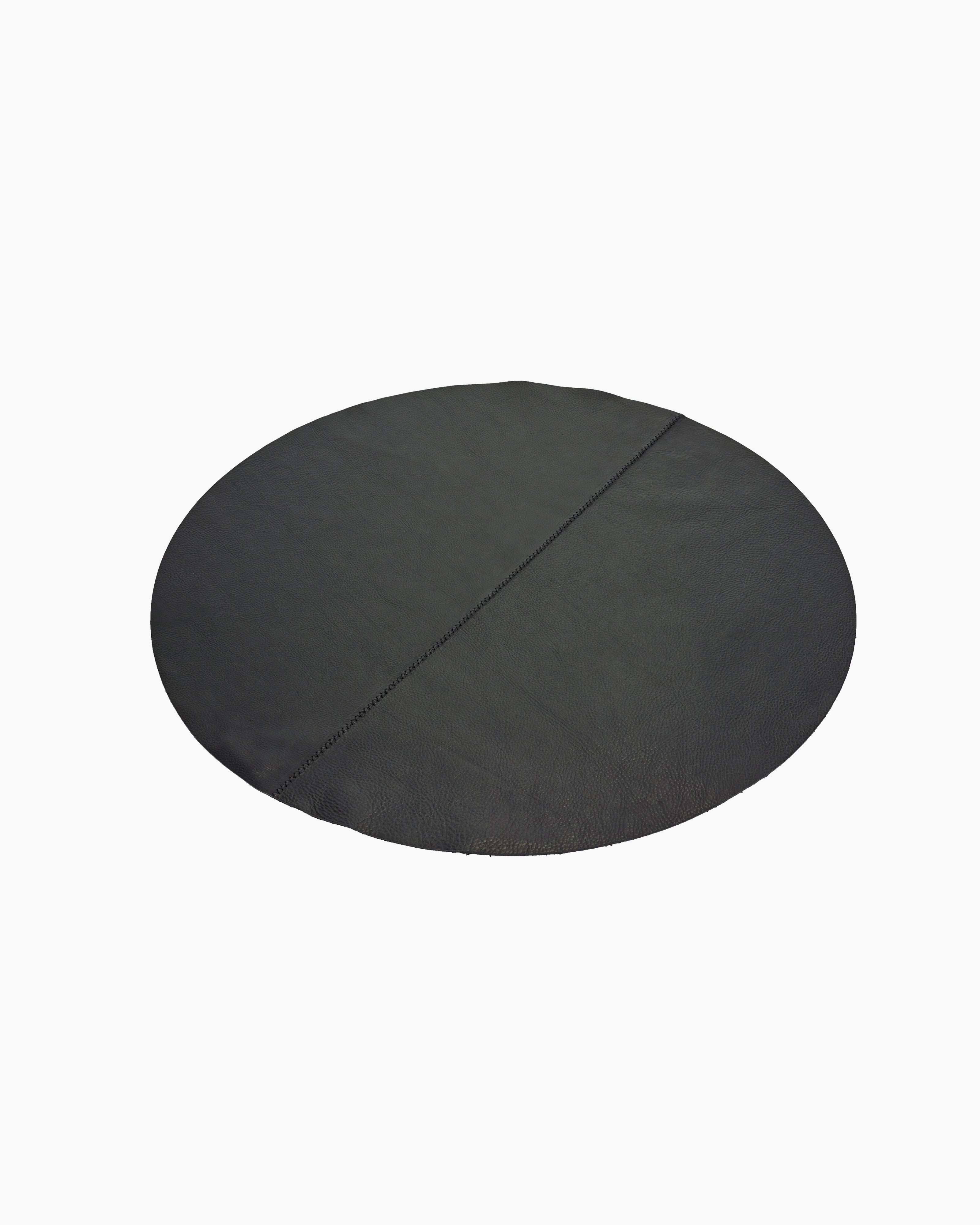Leather table cover for coffee table 02 black SERAX