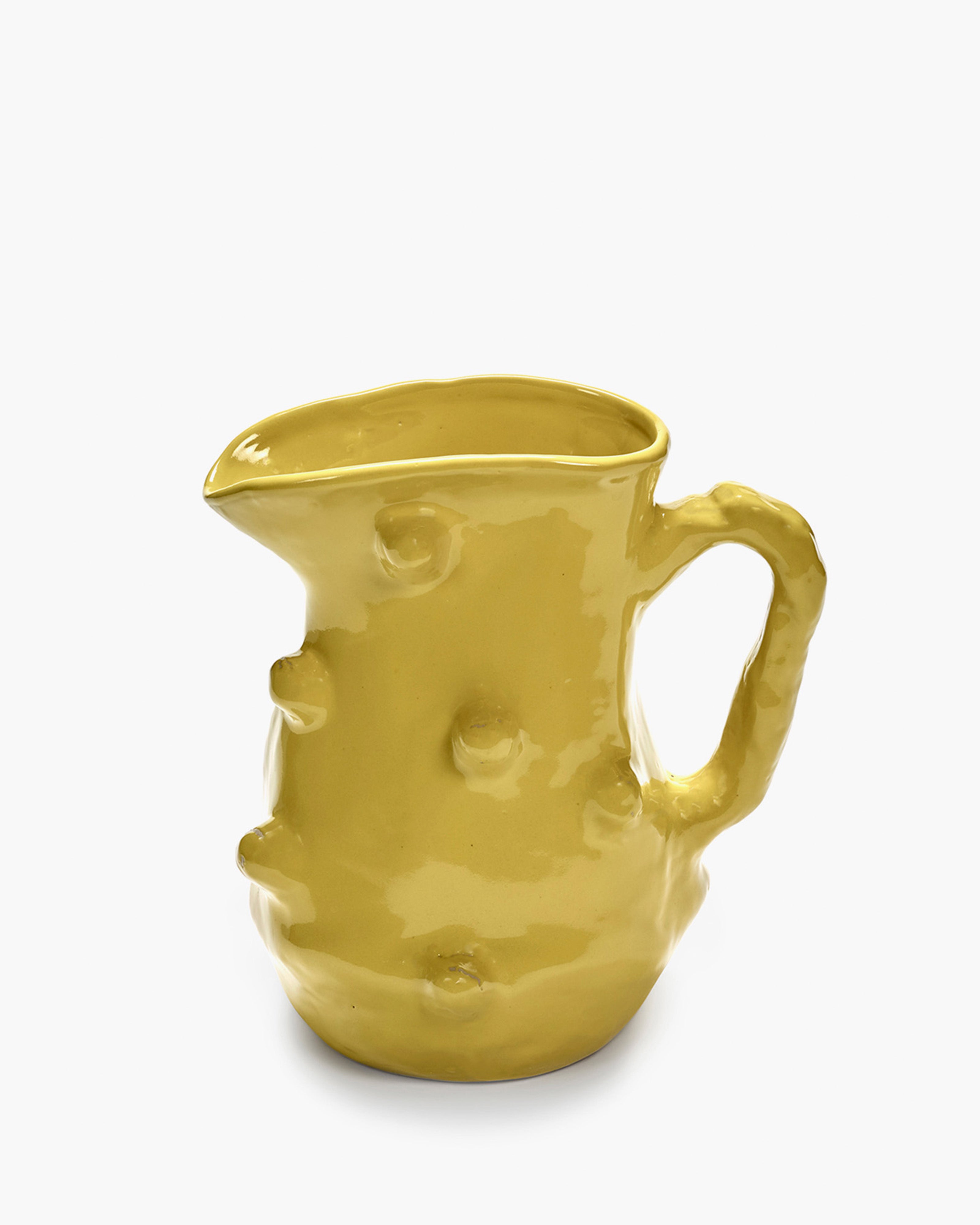 Ceramic jug yellow Charly – SERAX