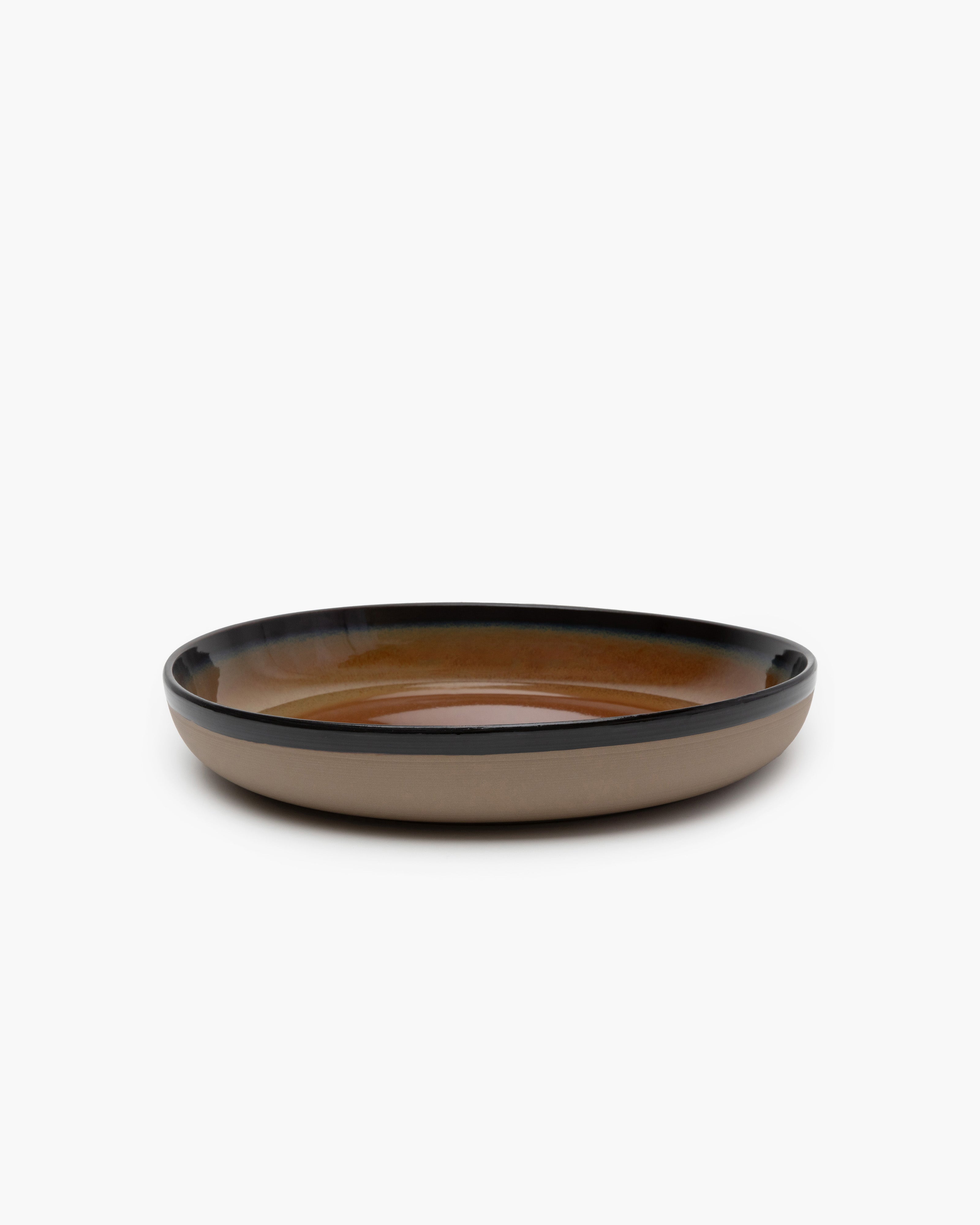 Serving plate rusty brown Surface – SERAX