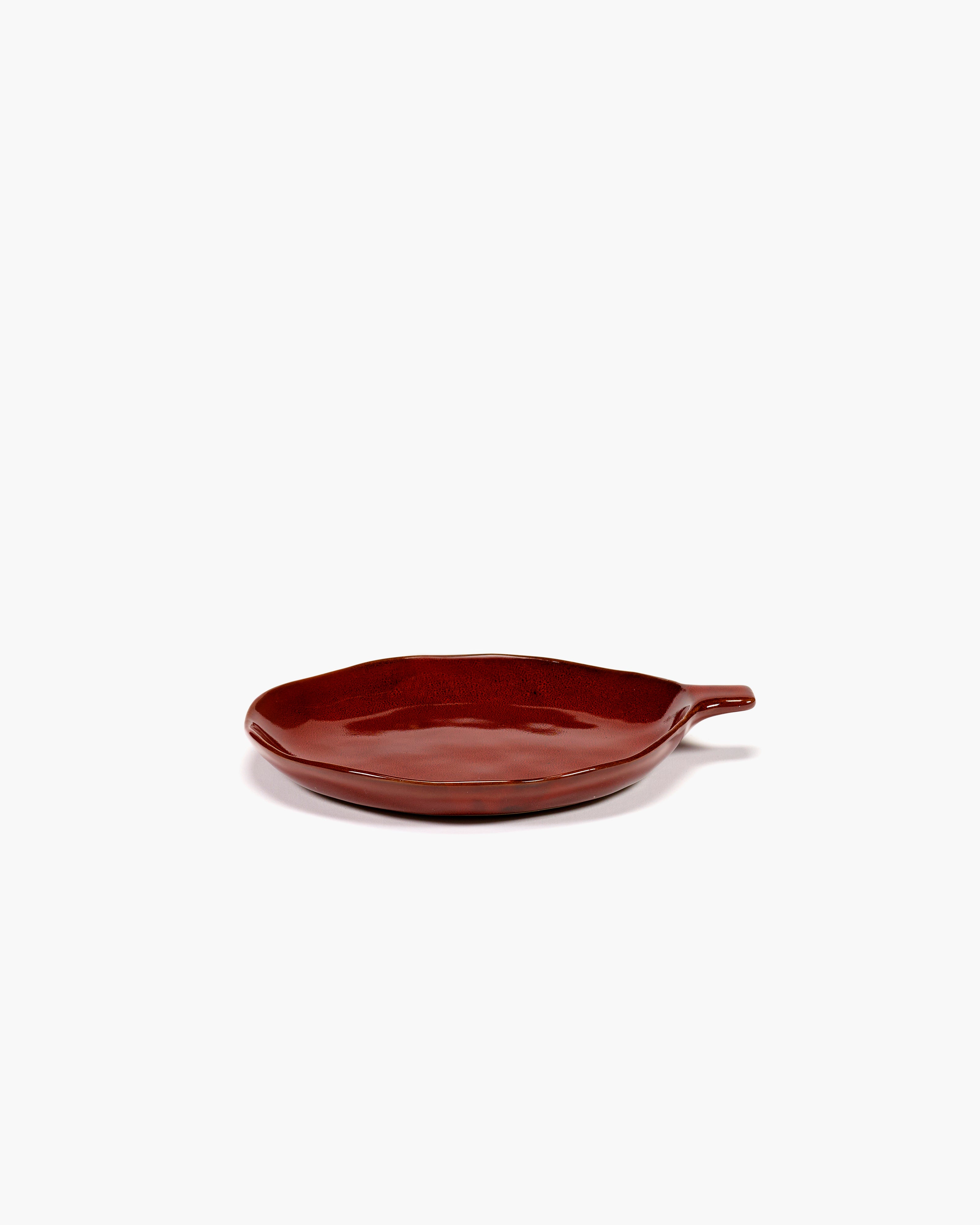 Plate with handle venetian red La Mère – SERAX