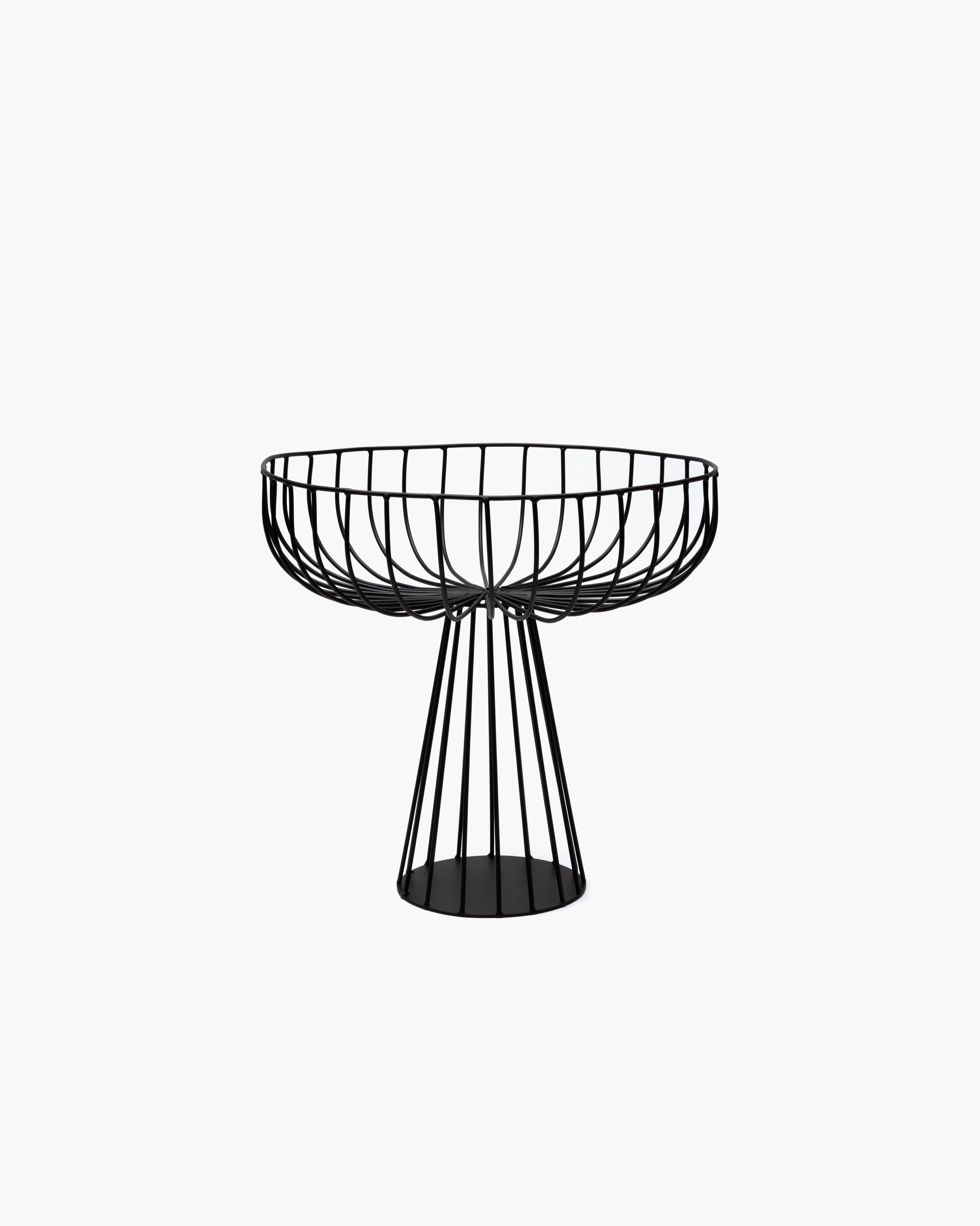 Iron basket XL black Catu Metal Sculptures