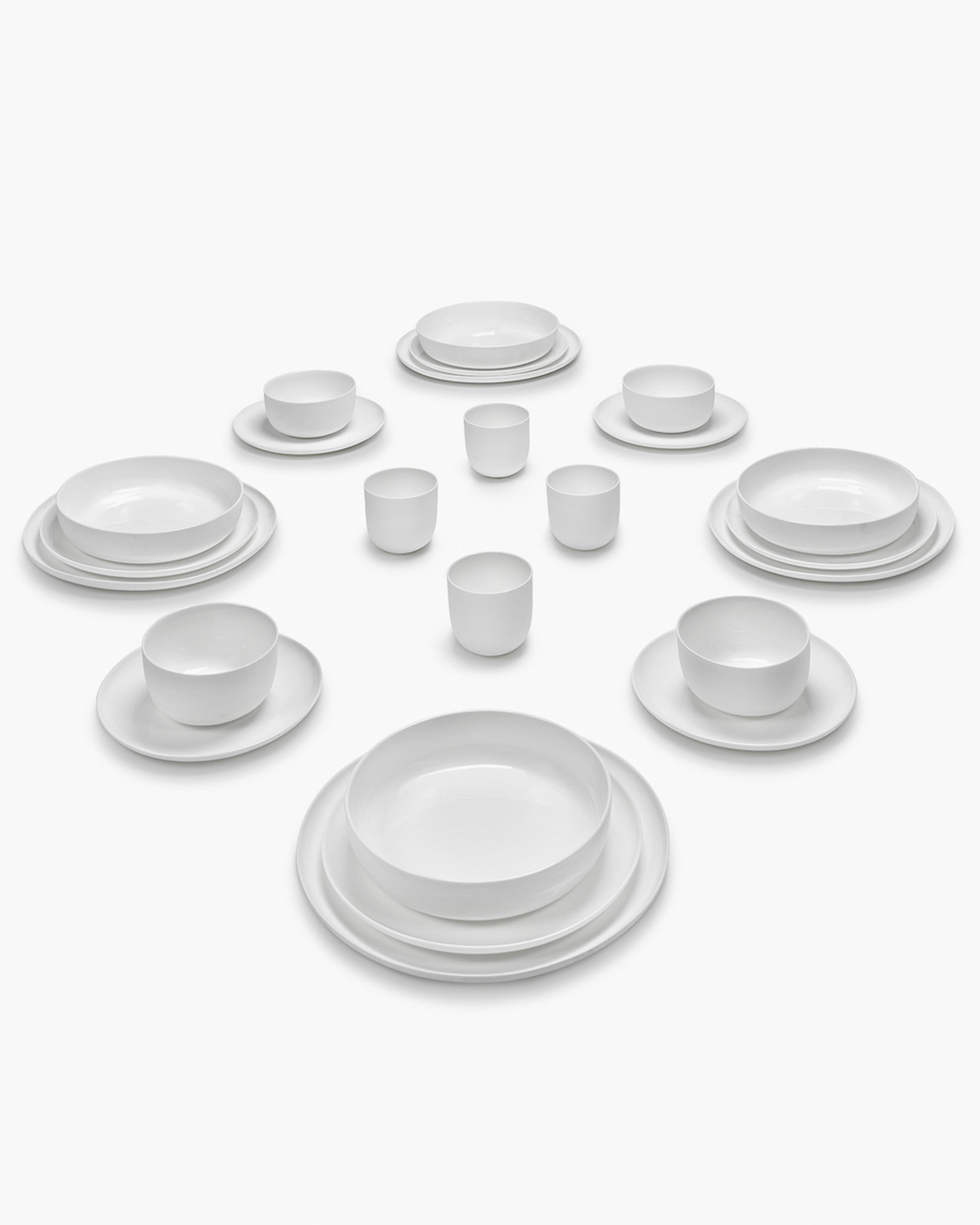 Full Set 24 pieces white Base – SERAX