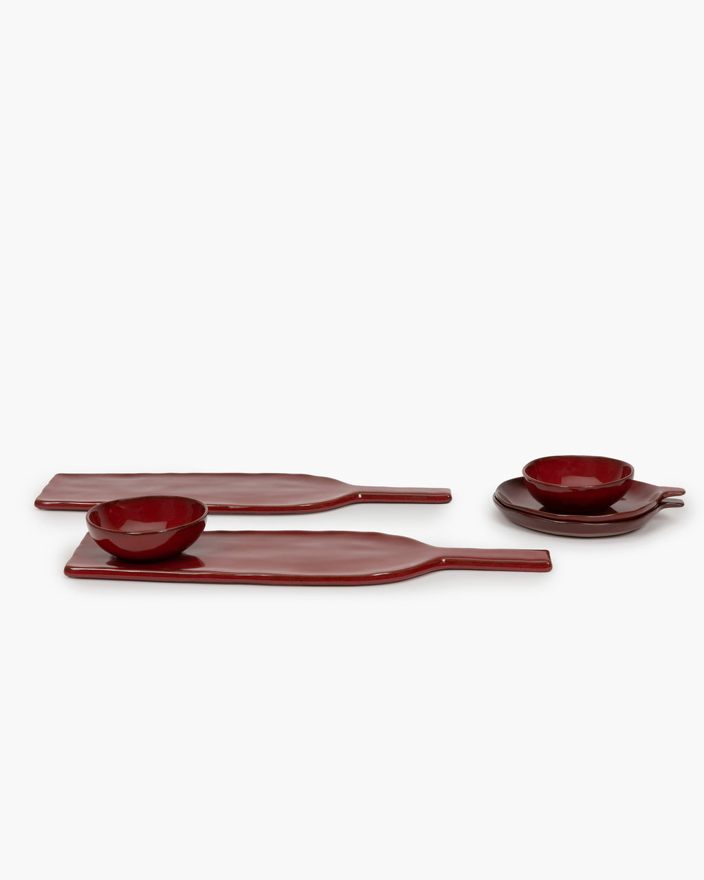 Apero set 12 pieces - La Mère tableware by Marie Michielssen - venetian red