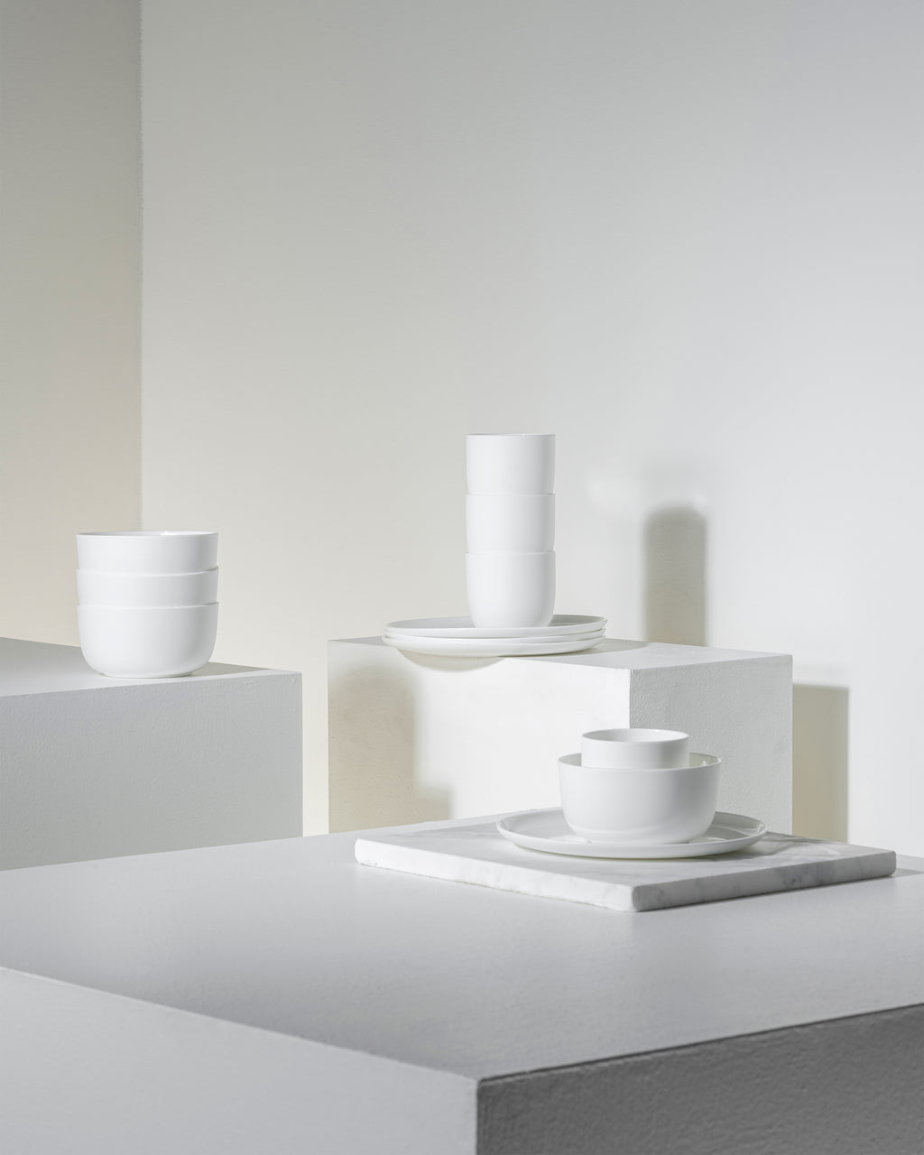 Breakfast 12 pieces - Set Base tableware by Piet Boon - white