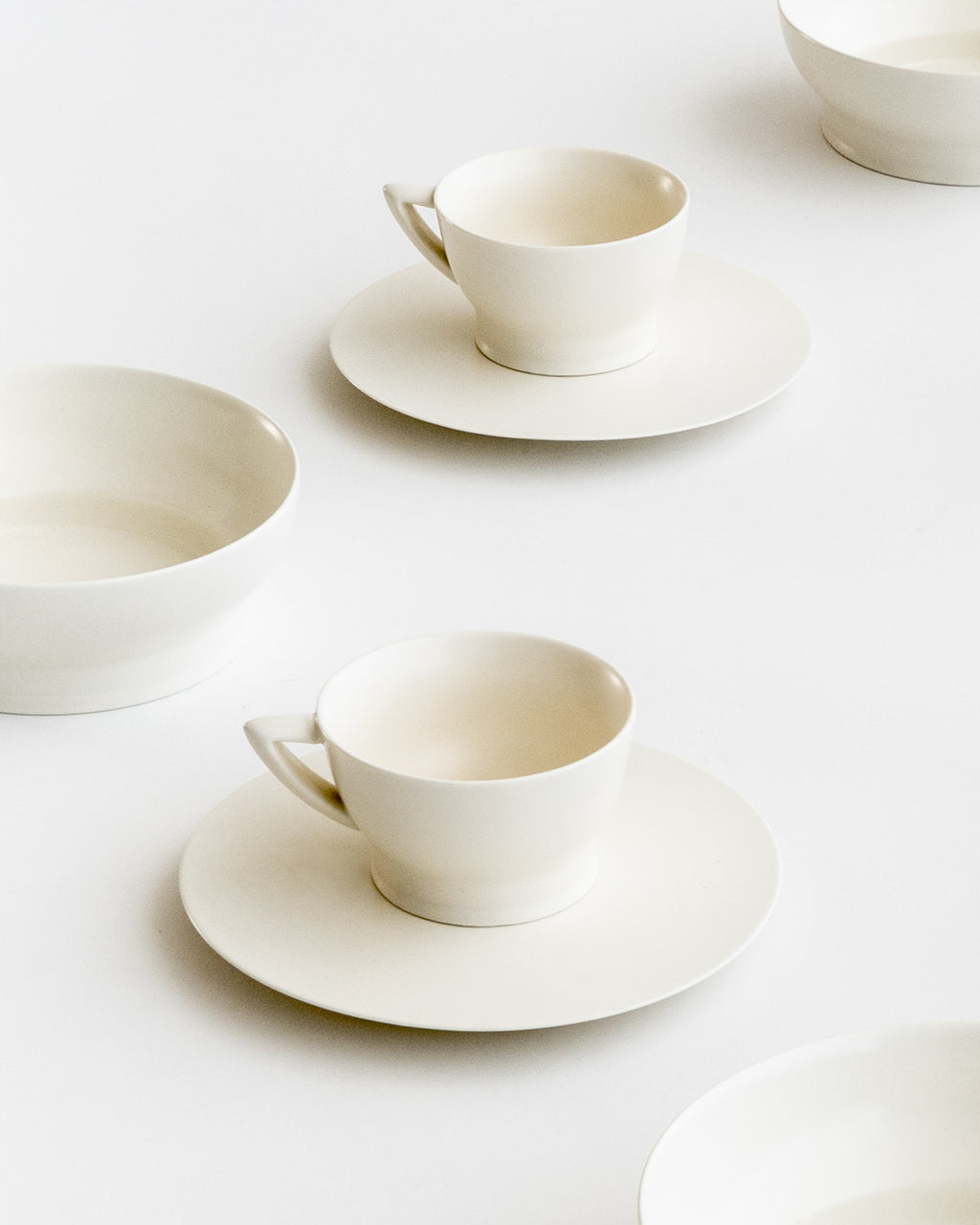 Ontbijtset 12-delig - Base servies van Piet Boon - wit