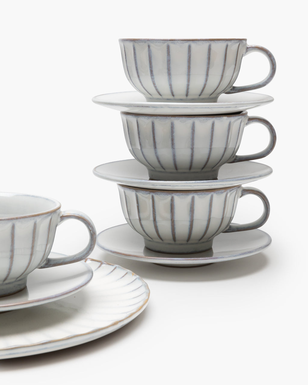 Breakfast Set 16 pieces white Inku