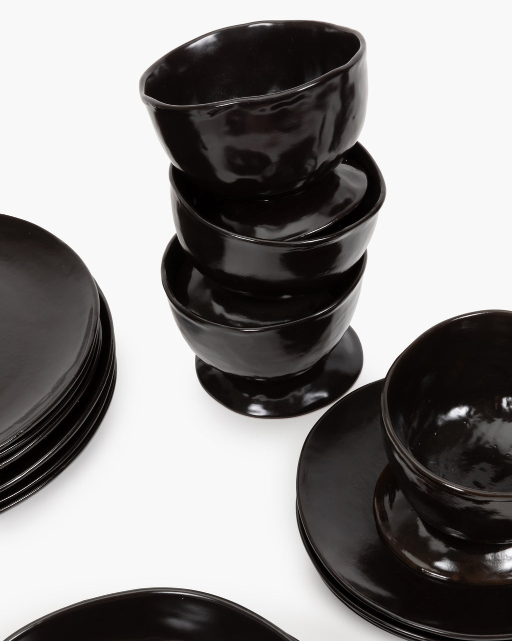 Breakfast Set 12 pieces ebony La Mère