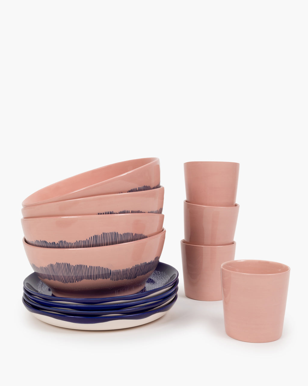 Breakfast Set 12 pieces - Feast tableware by Ottolenghi - Pink