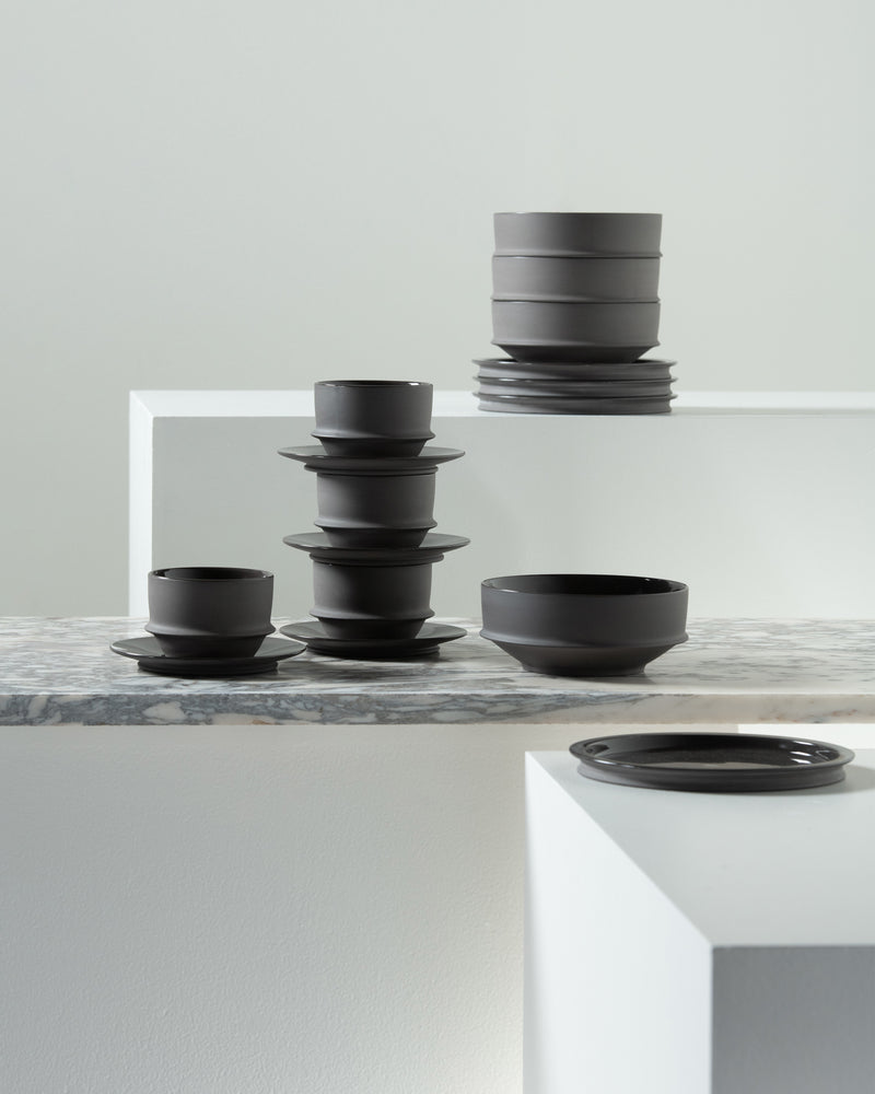 Breakfast Set 16 pieces slate dune