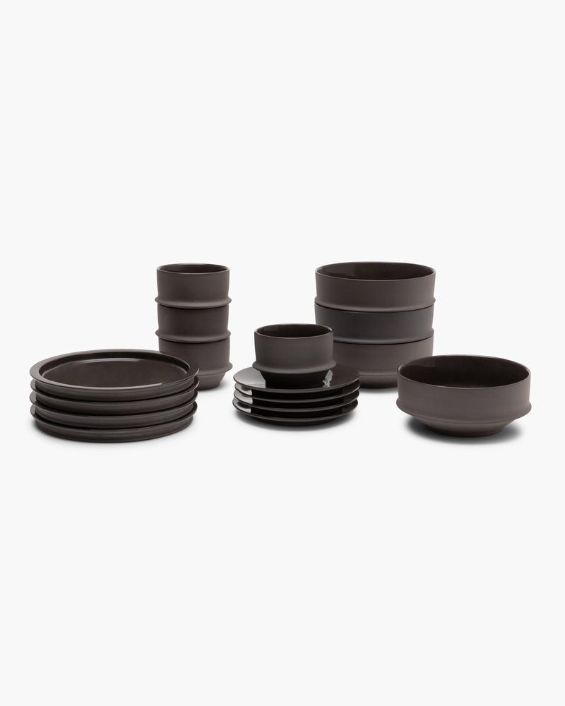 Breakfast Set 16 pieces slate dune