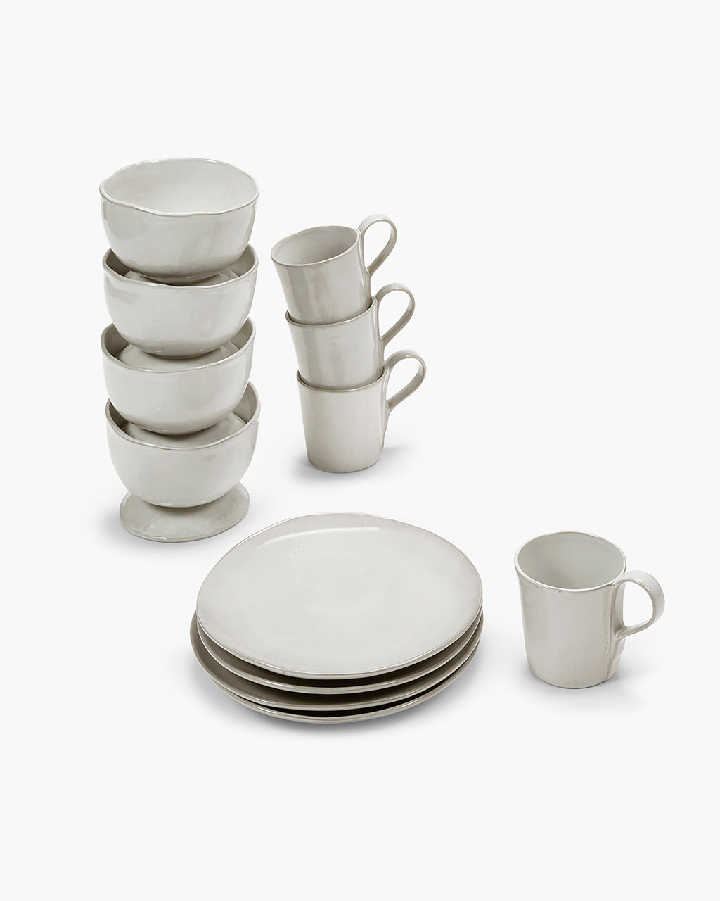 Set colazione 12 pezzi avorio La Mère