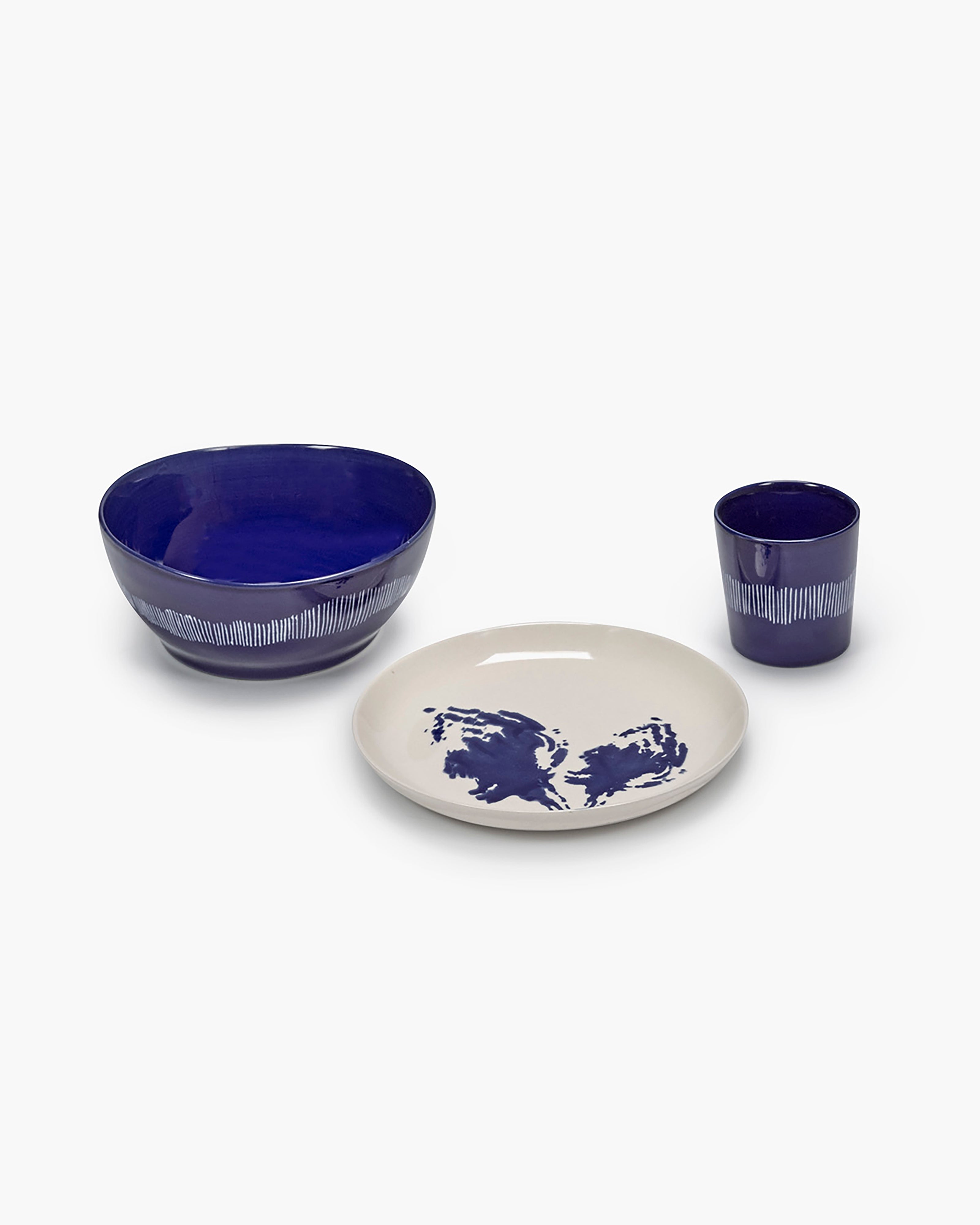 ピオフィ　ランチョン　アンリセット Breakfast Set 12 pieces blue feast – SERAX