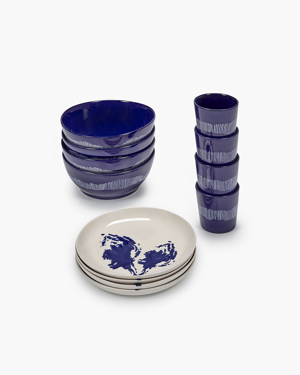 Set colazione 12 pezzi feast blu