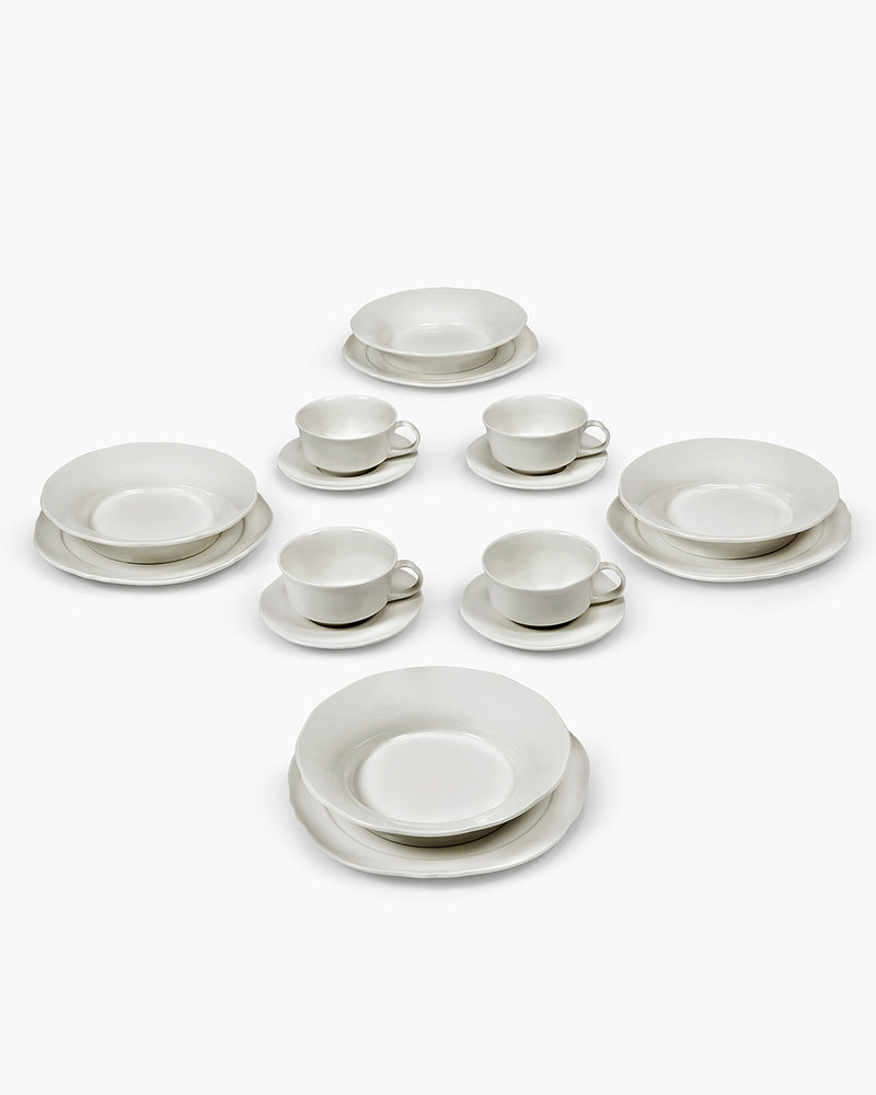 Breakfast set 16 pieces white Silhouette