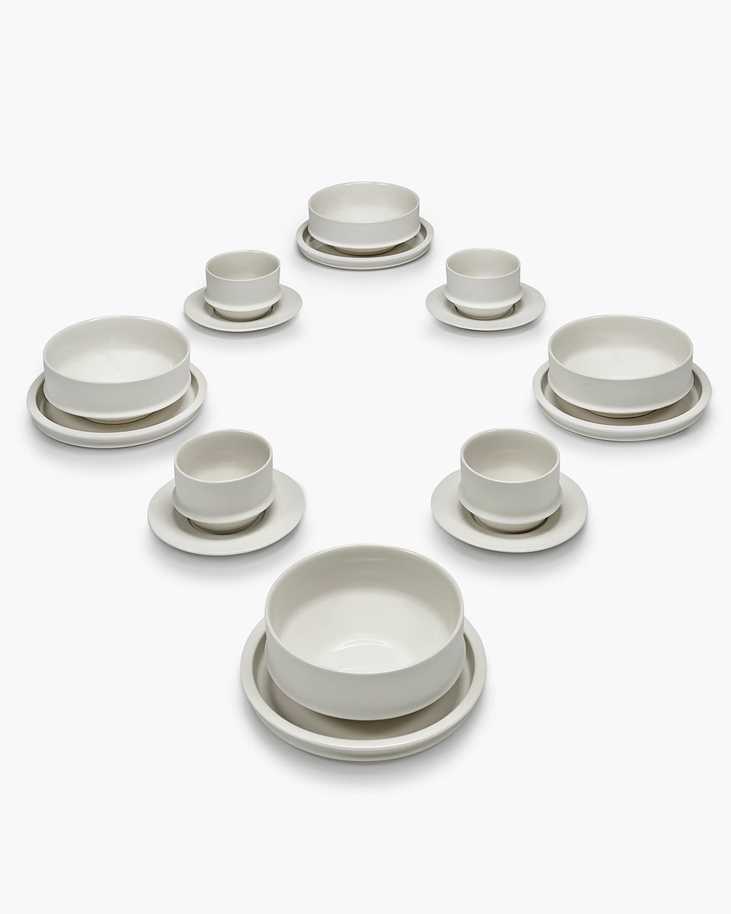 Breakfast Set 16 pieces alabaster dune