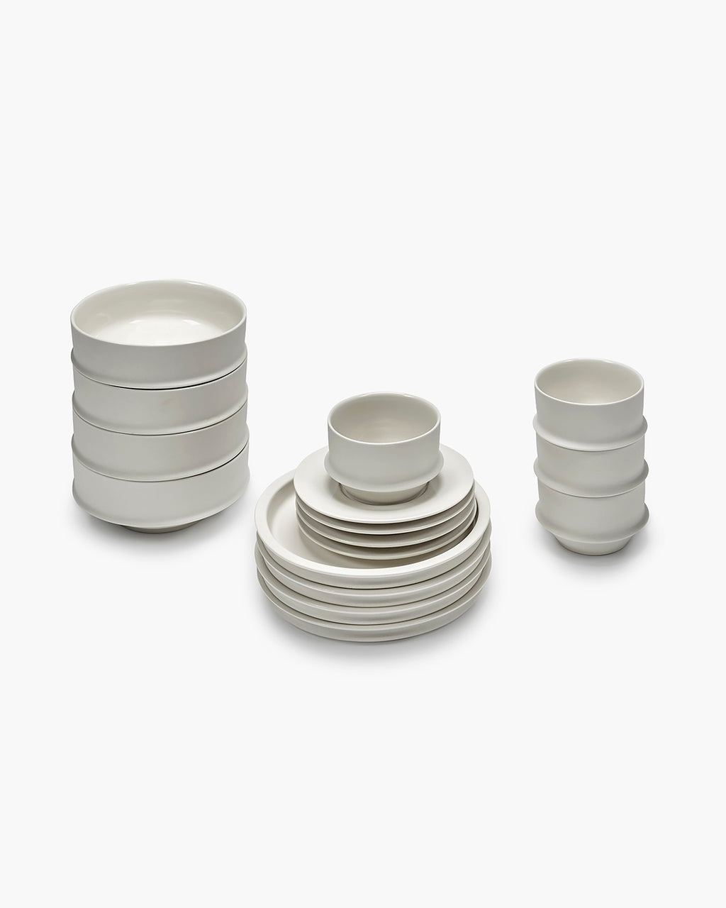 Breakfast Set 16 pieces alabaster dune