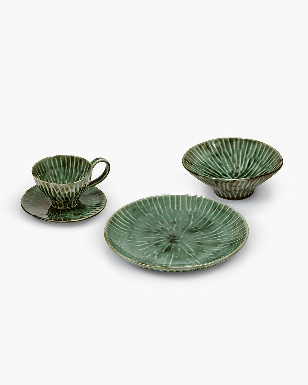 Set de petit-déjeuner 12 pièces - Vaisselle Pure de Pascale Naessens - gris foncé