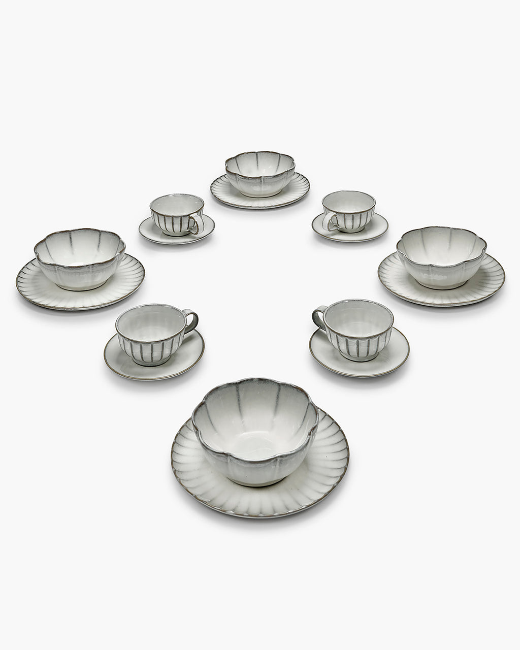 Juego de desayuno 16 piezas blanco Inku