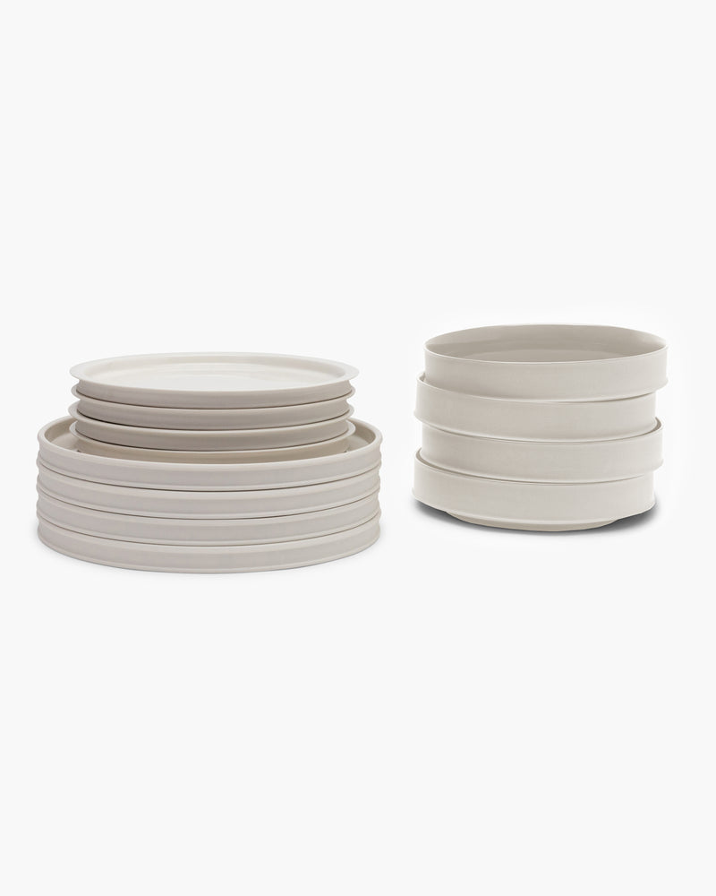 Dinner Set 12 pieces alabaster dune