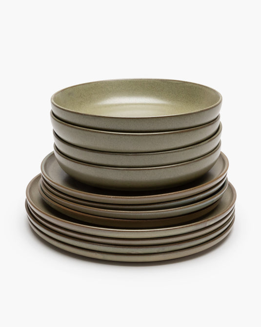vancasso Dinner set 12-piece, Playa Green vancasso Dinner set 12-piece, Playa Green