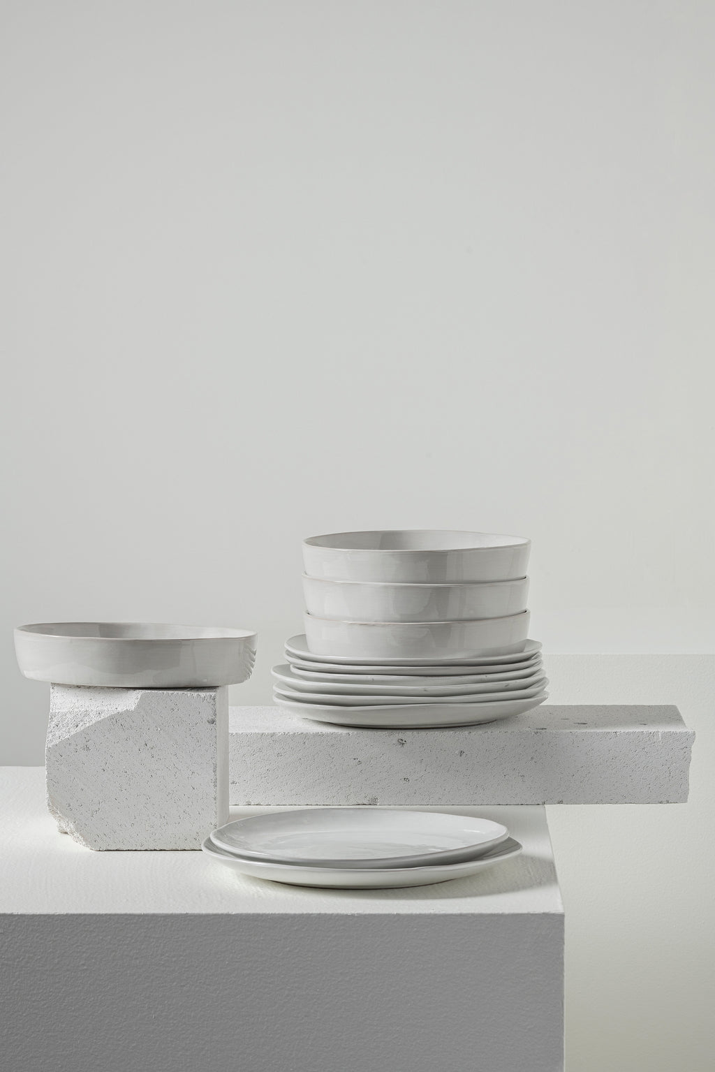 Dinner Set 12 pieces off-white La Mère