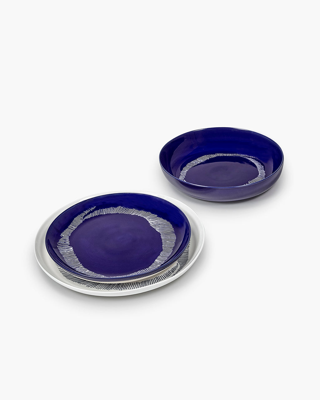 Set da cena 12 pezzi blu Feast