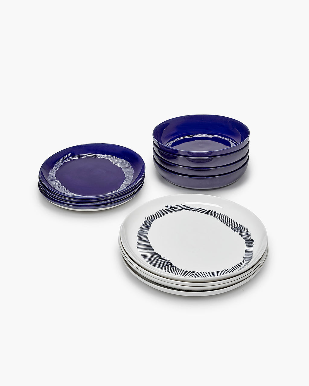 Set da cena 12 pezzi blu Feast