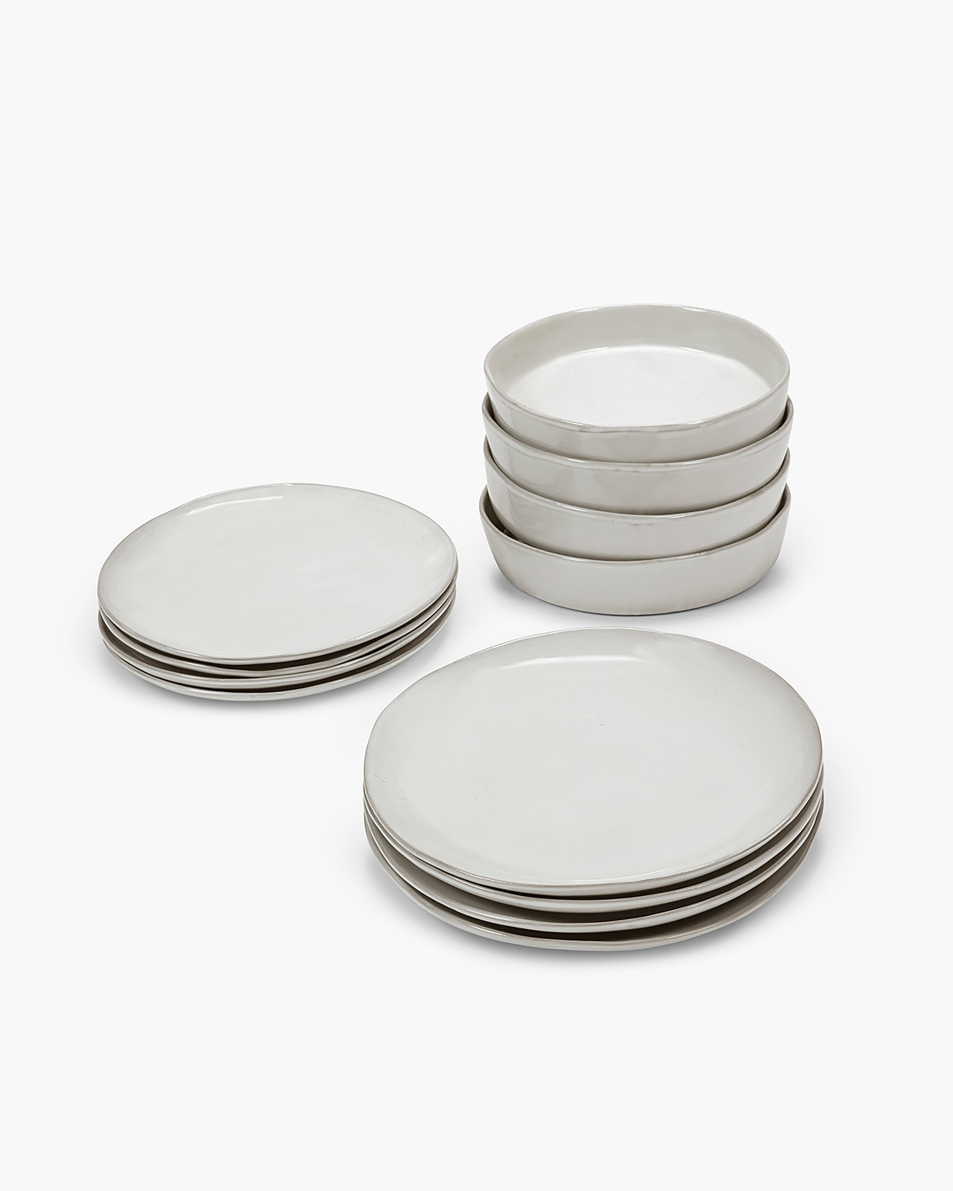 Dinner Set 12 pieces off-white La Mère – SERAX