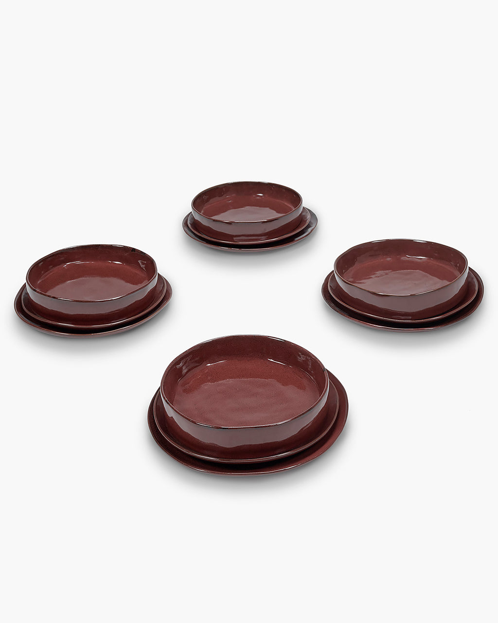 Set da cena 12 pezzi rosso veneziano La Mère