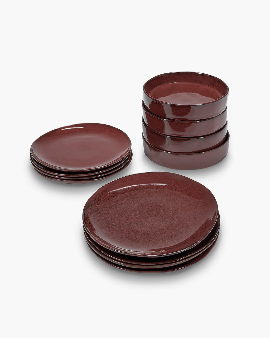 Set da cena 12 pezzi rosso veneziano La Mère