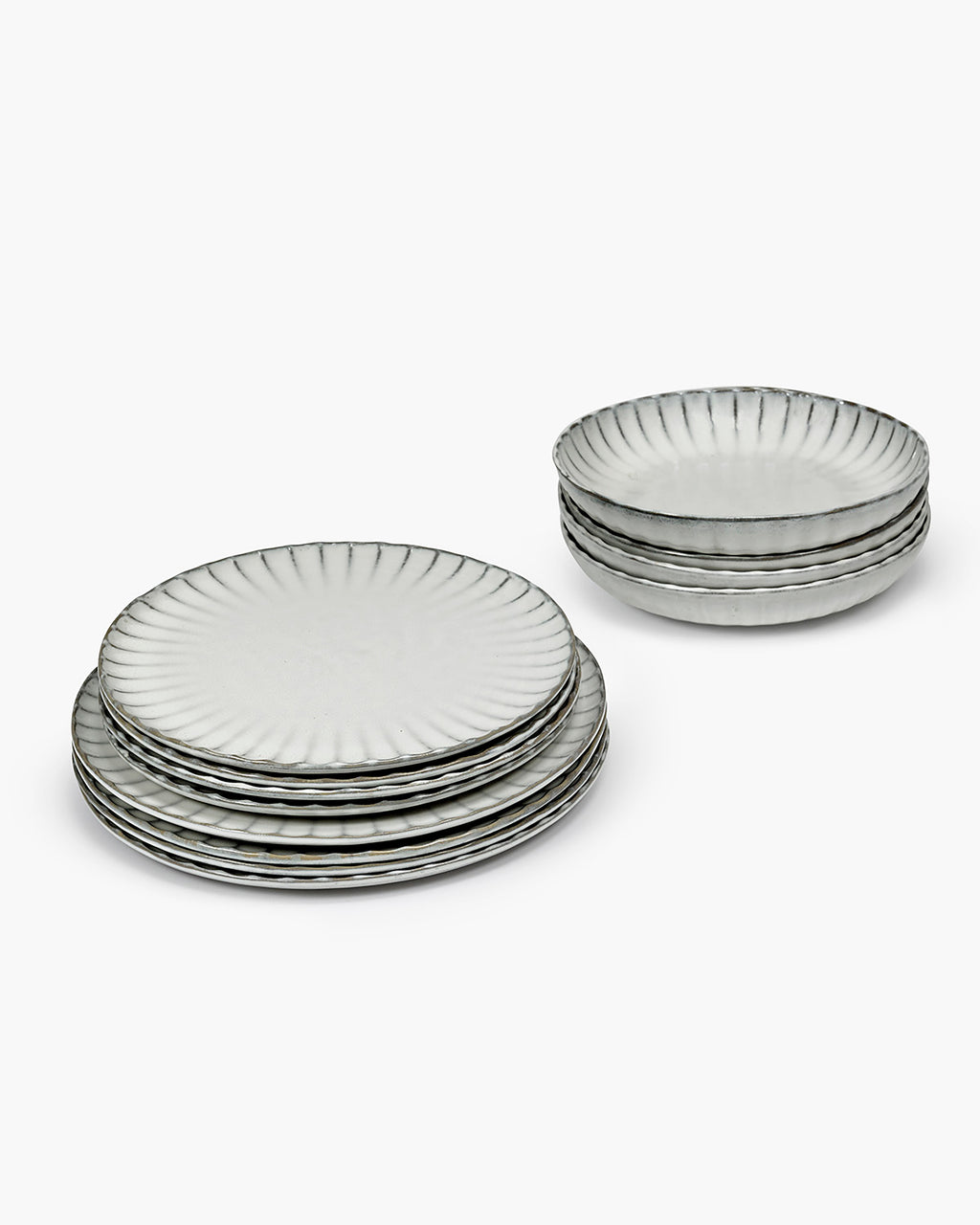 Juego de cena 12 piezas blanco Inku