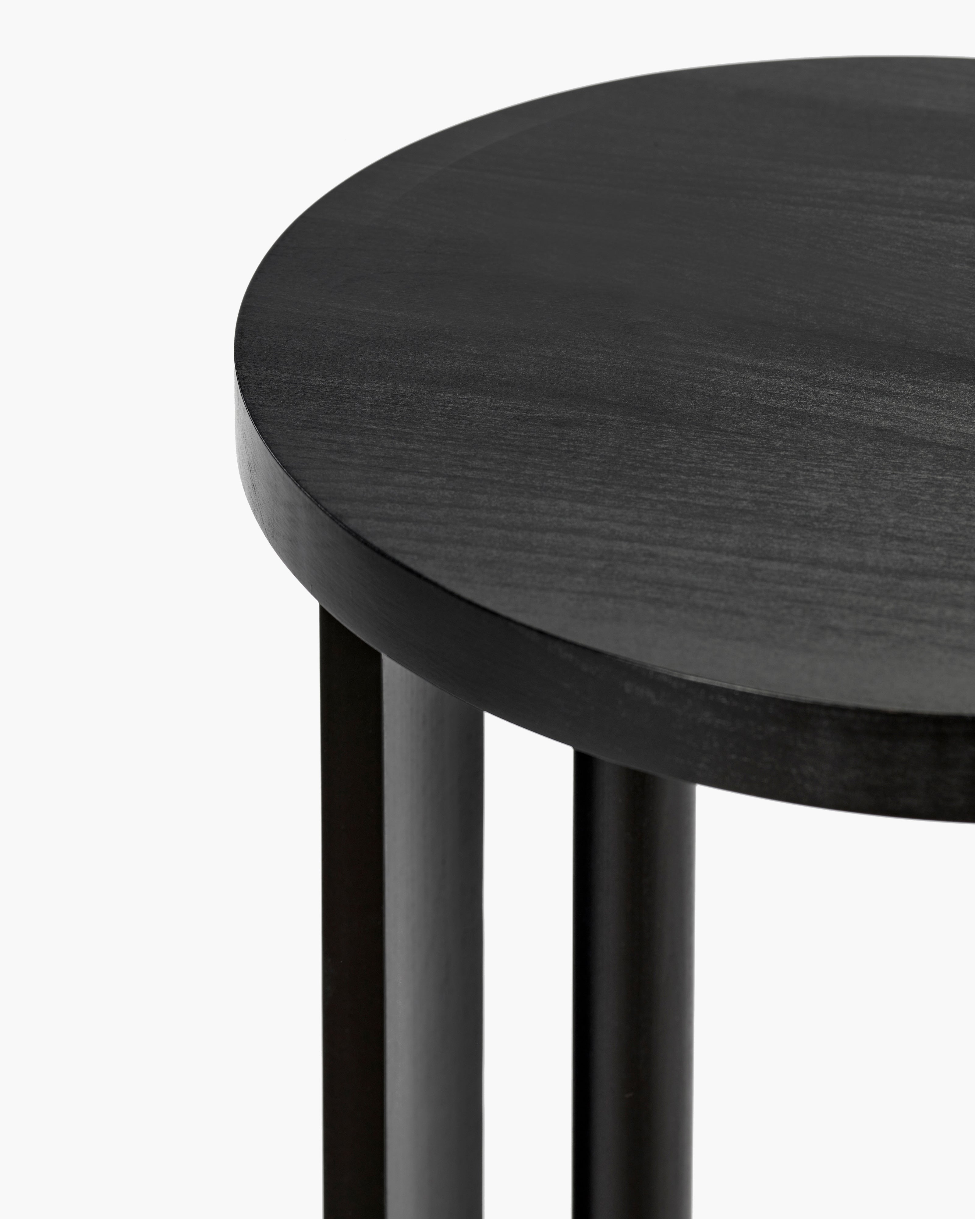 Side table L beech black Aura – SERAX