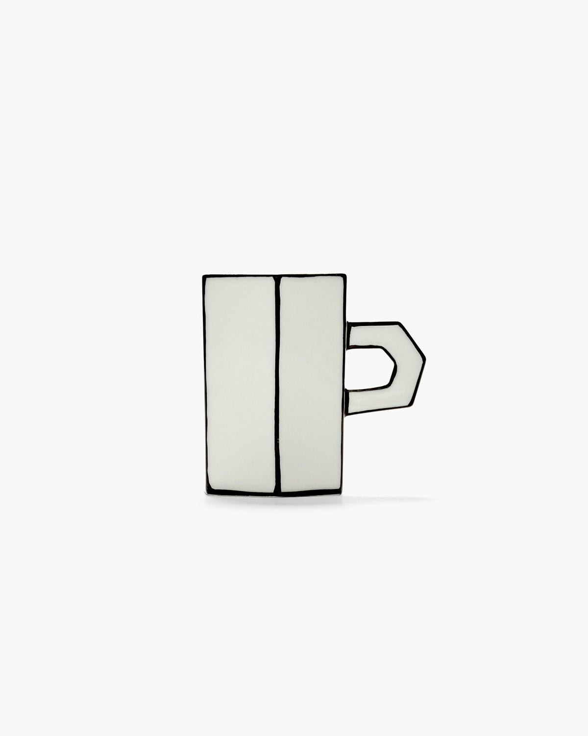 Double espresso cup white - black Carte Blanche – SERAX