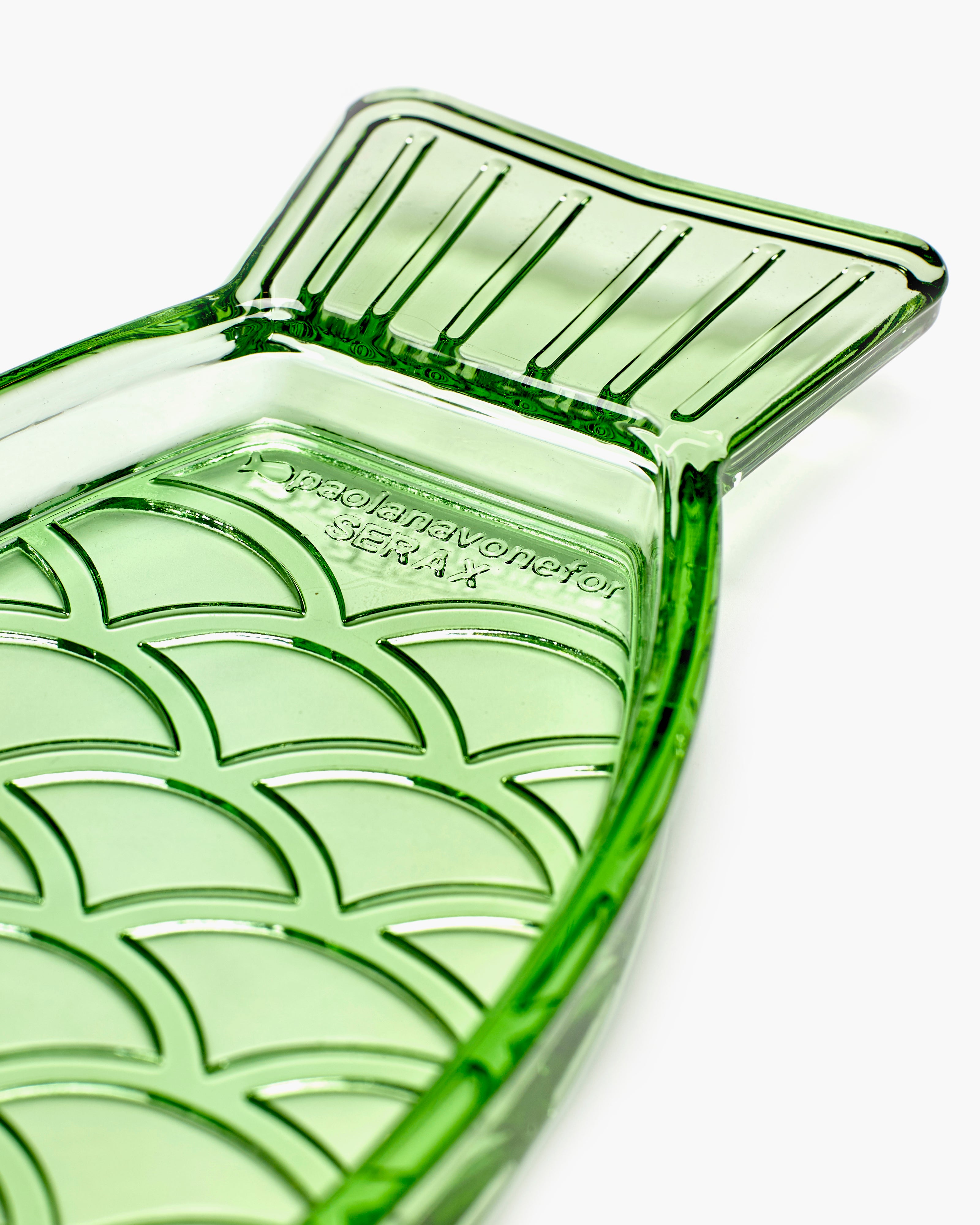 Dish S transparent green Fish & Fish – SERAX