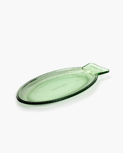 Oval plate green Fish & Fish