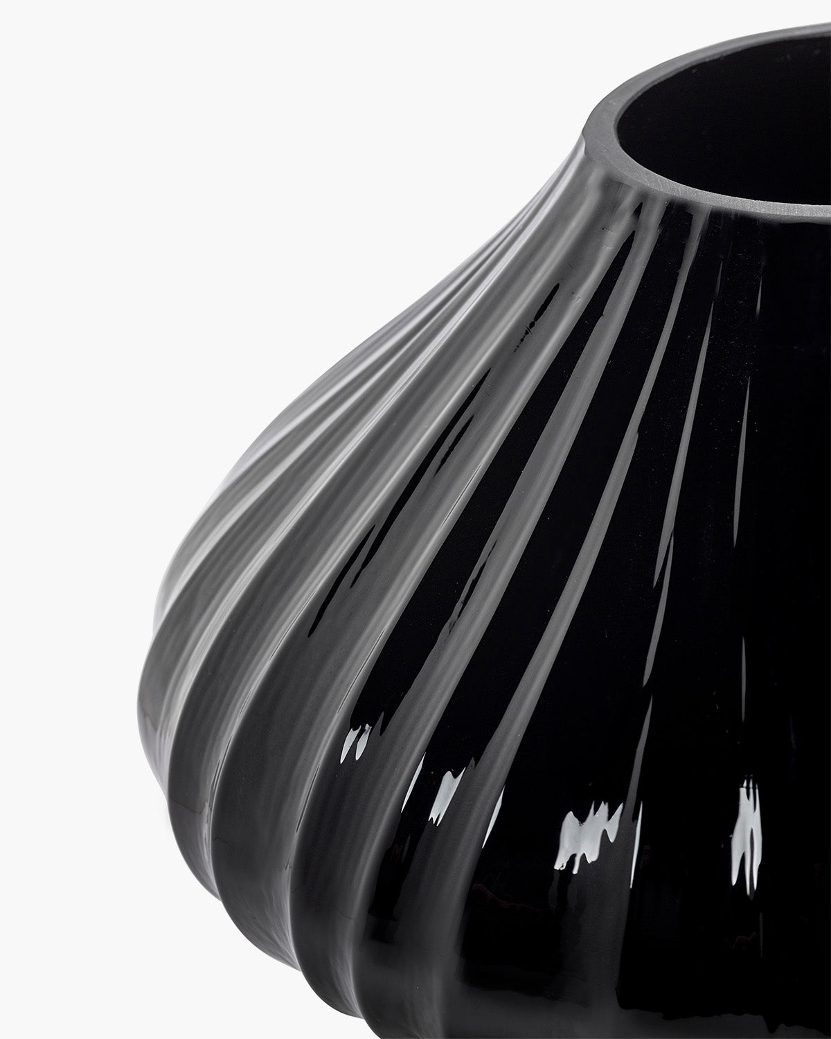 Vase with glass tube 04 black Josephine – SERAX