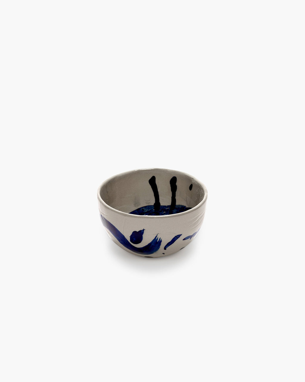 Ciotola per colazione beige - blu Sophia