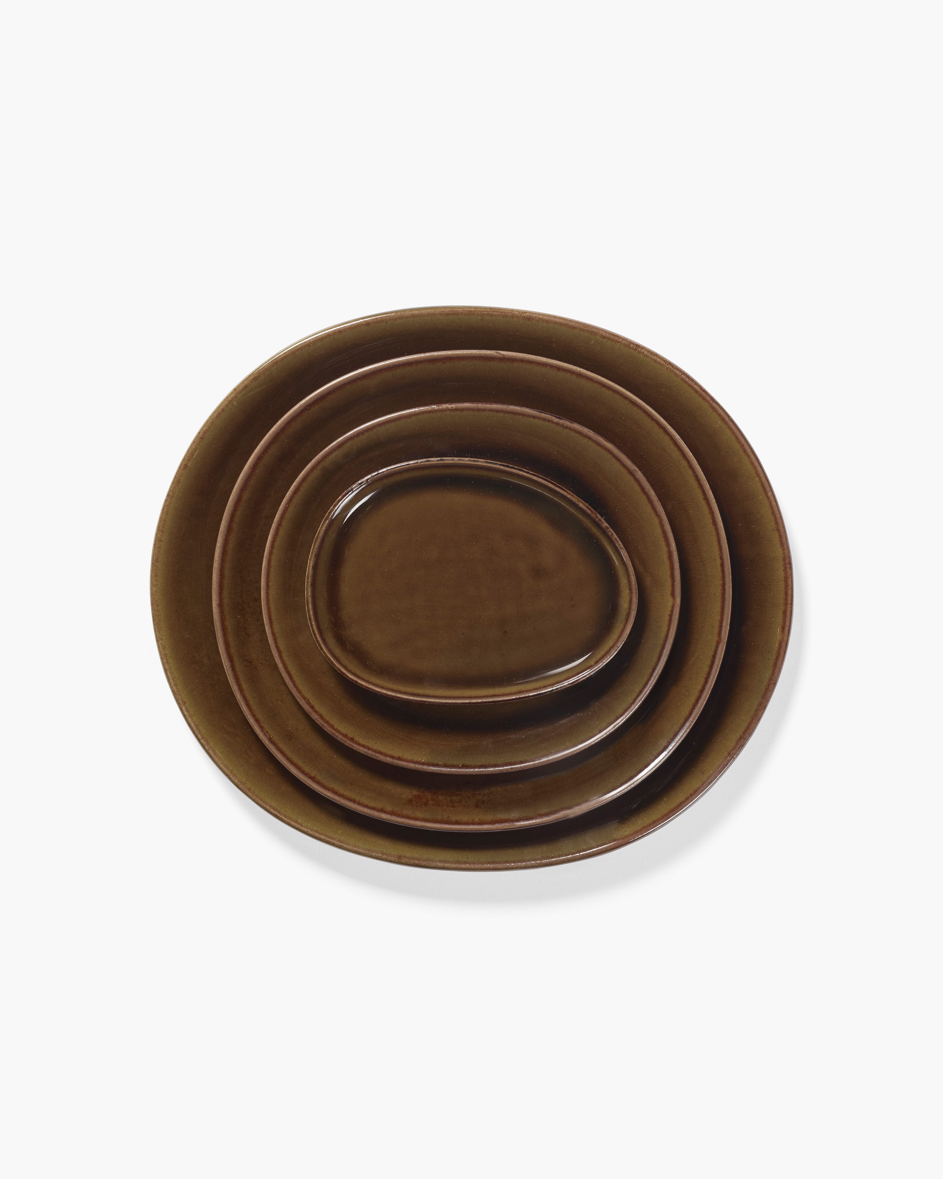 Bread plate ocher Out of lines – SERAX