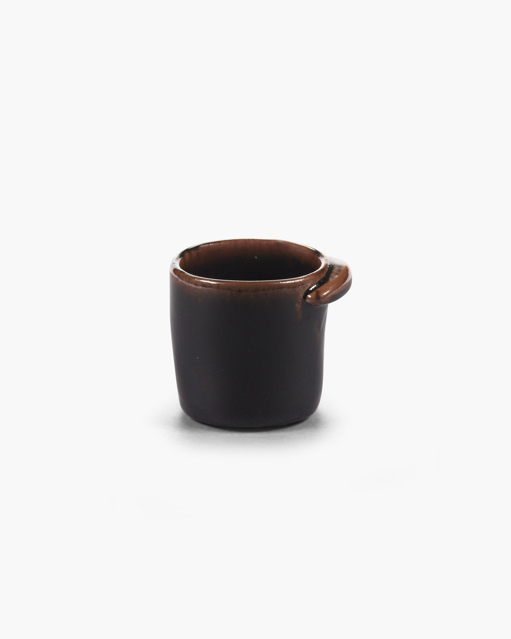 Kaffeetasse ohne henkel dunkelbraun Out of lines – SERAX