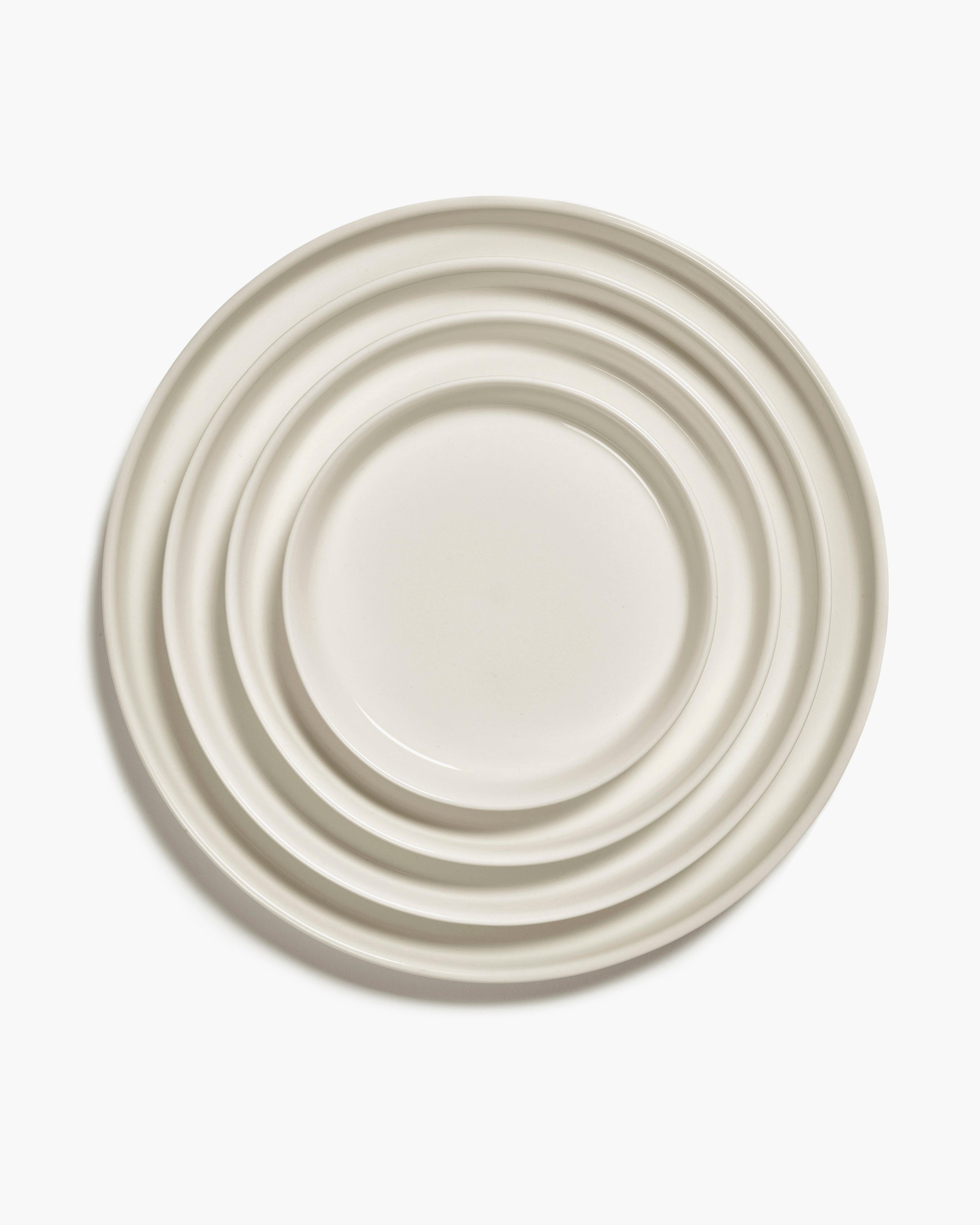 High breakfast plate ivory Cena – SERAX