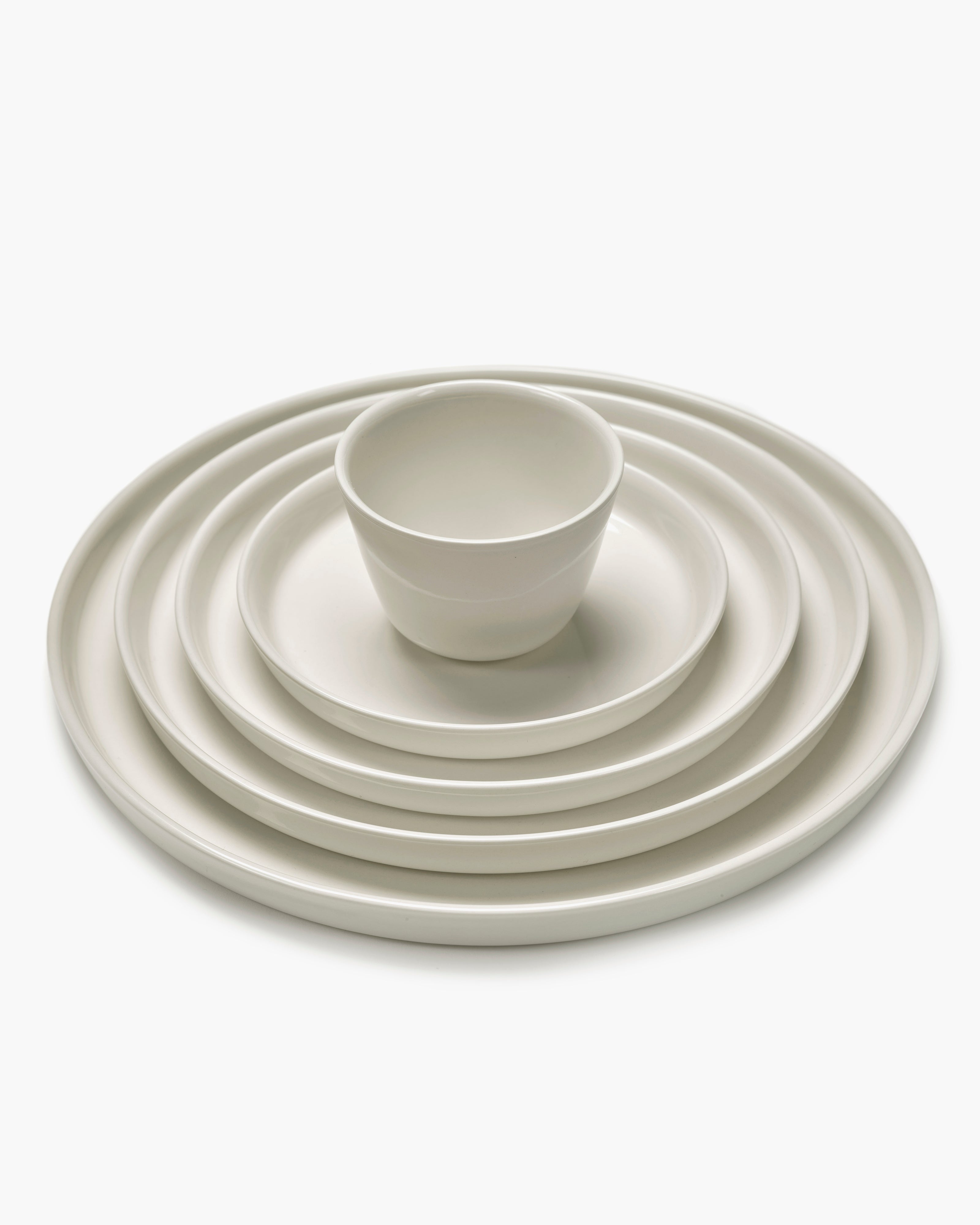 High breakfast plate ivory Cena – SERAX