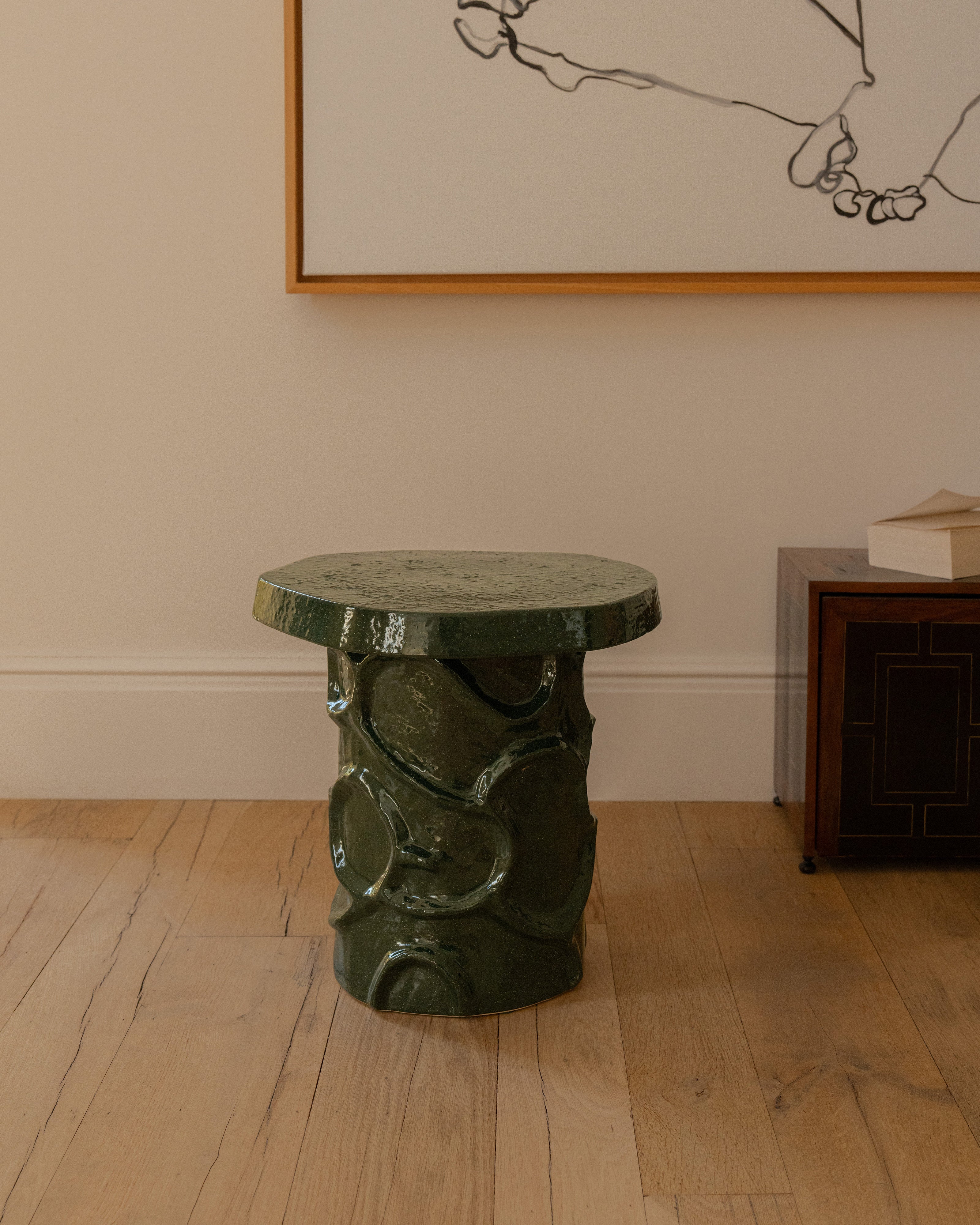 Side table 07 dark green Mena – SERAX