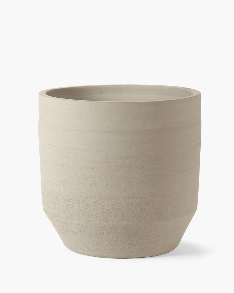 KADAX Bloempot, bloembak, ronde plantenpot voor binnen en buiten, weerbestendige sierpot van kunststof, bloempot voor bloemen, huis, tuin, balkon, 40 cm, antraciet