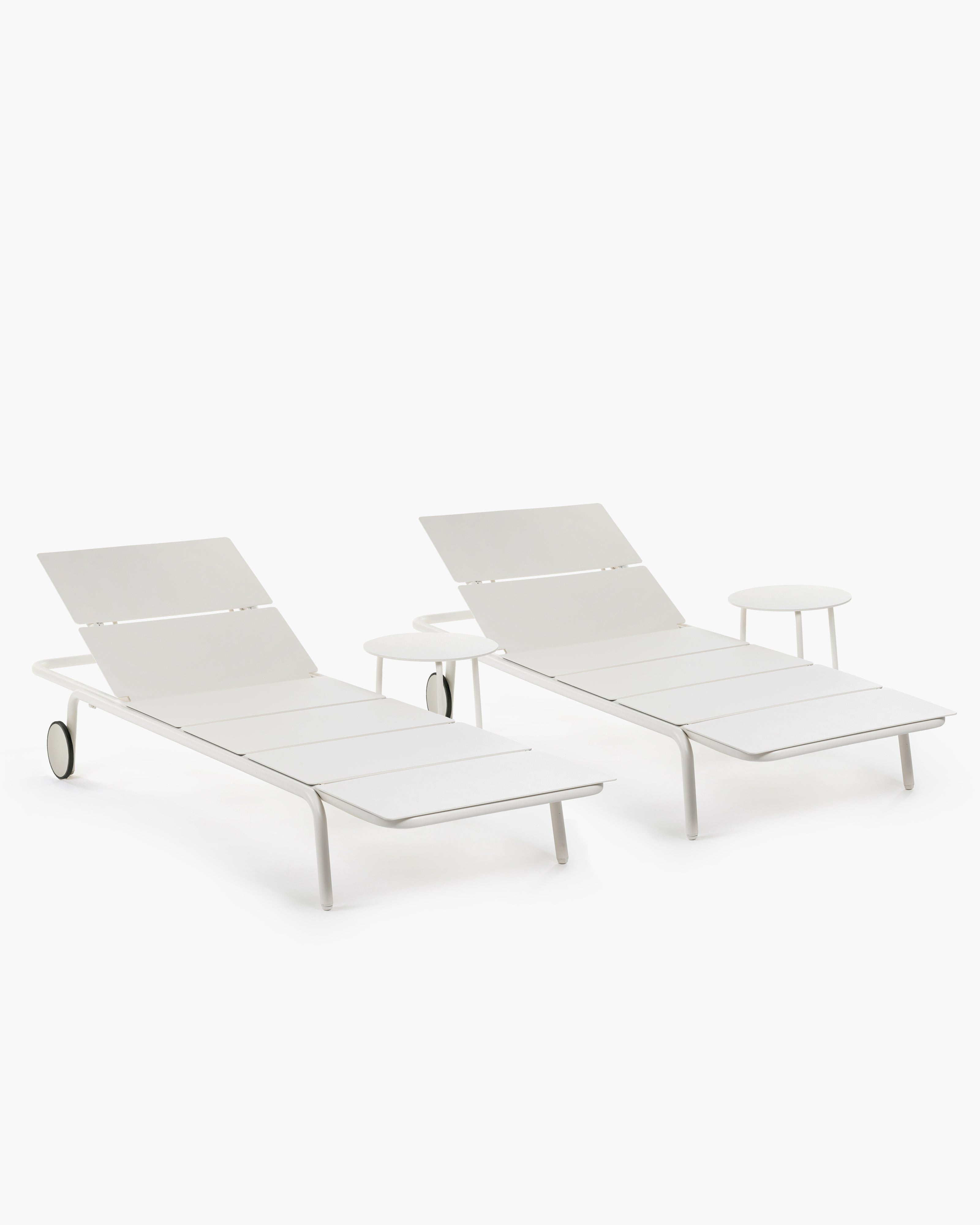 Sun lounger aluminium sand August – SERAX