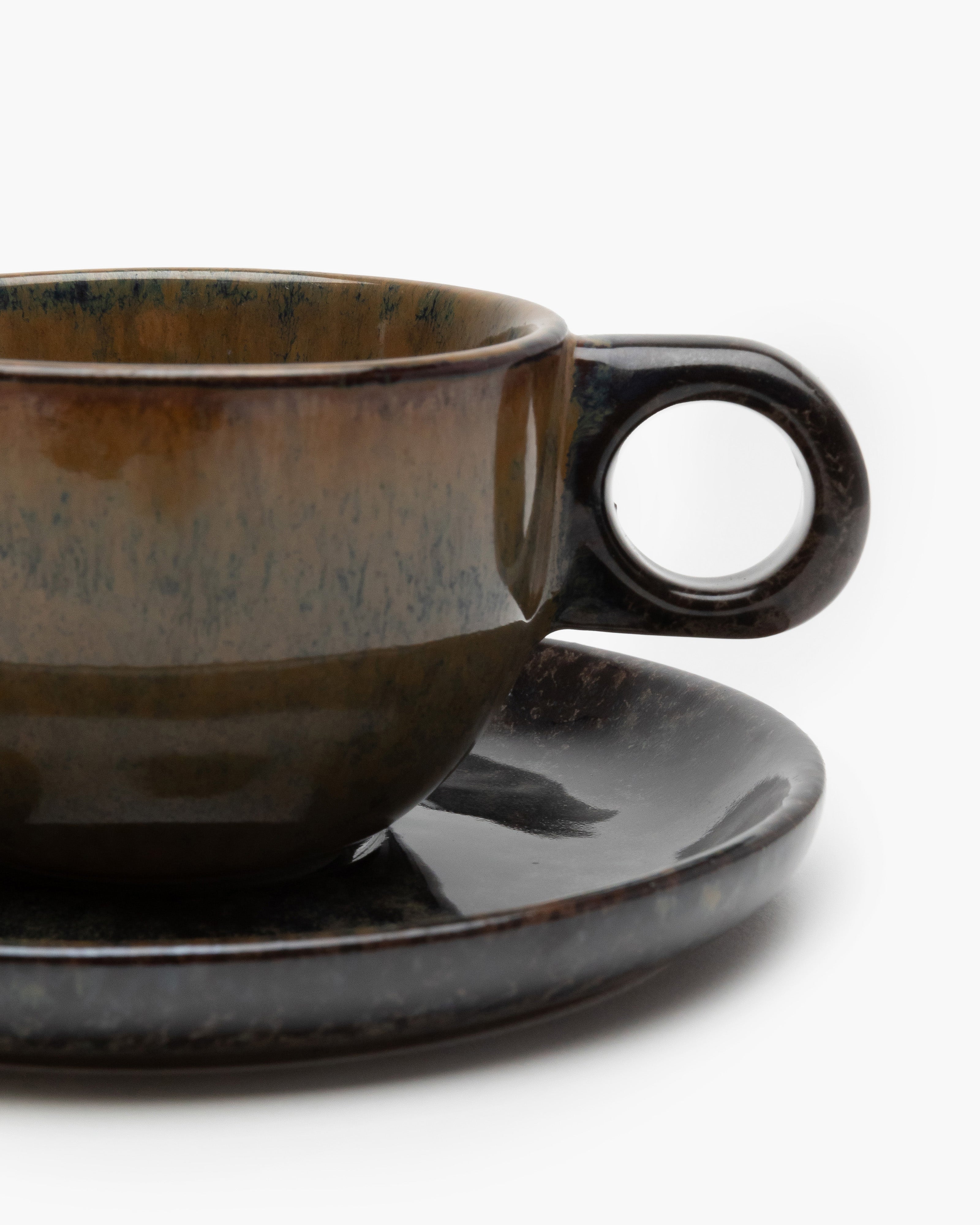 Coffee cup with saucer indi gray Surface – SERAX