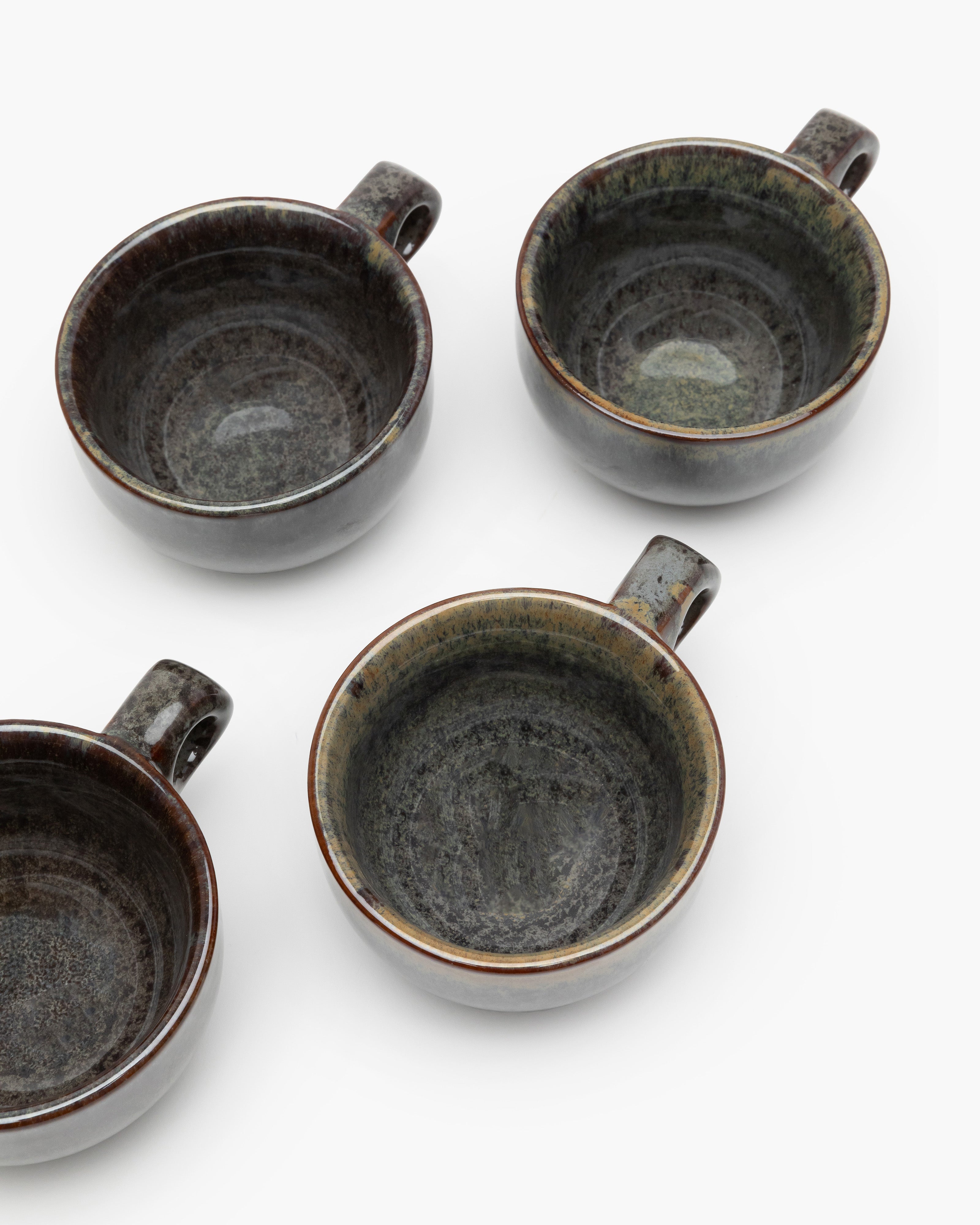 Cappuccino cup with saucer indi gray Surface – SERAX