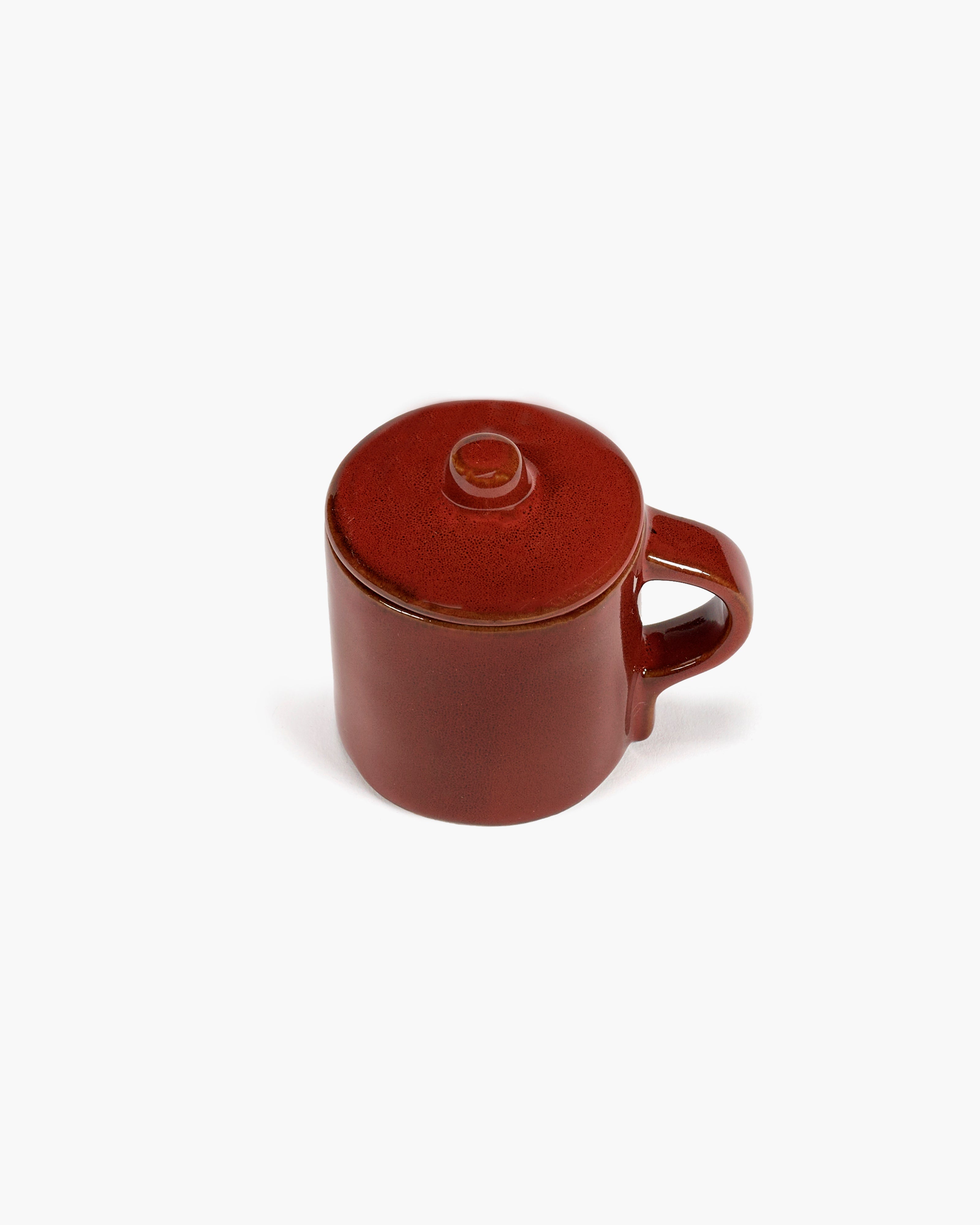 Espresso cup with lid venetian red La Mère – SERAX