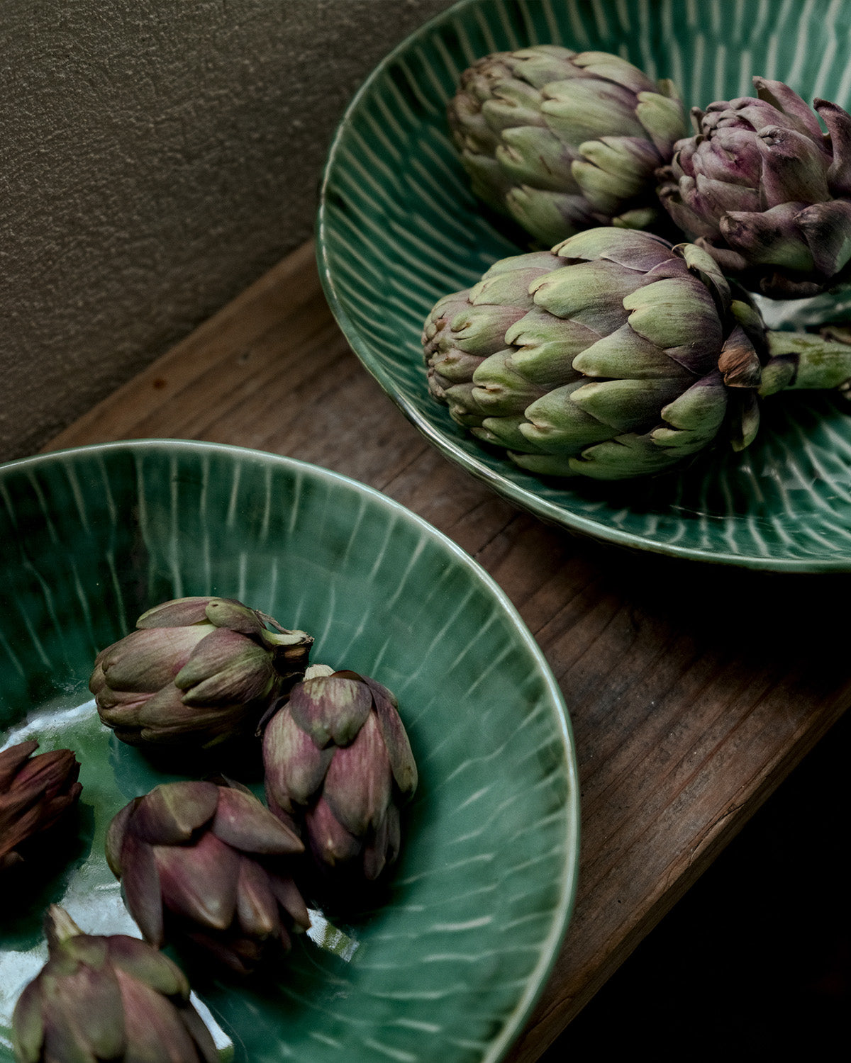 Serving plate S green Verde Lanza – SERAX