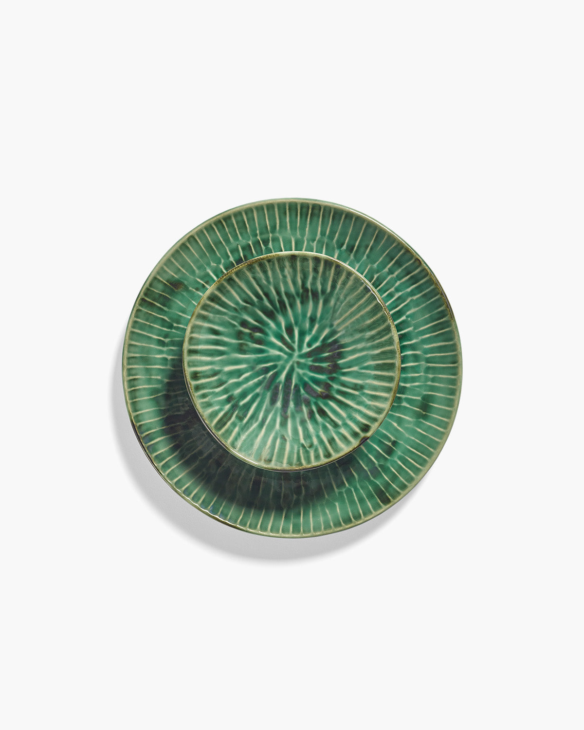 Serving plate S green Verde Lanza – SERAX